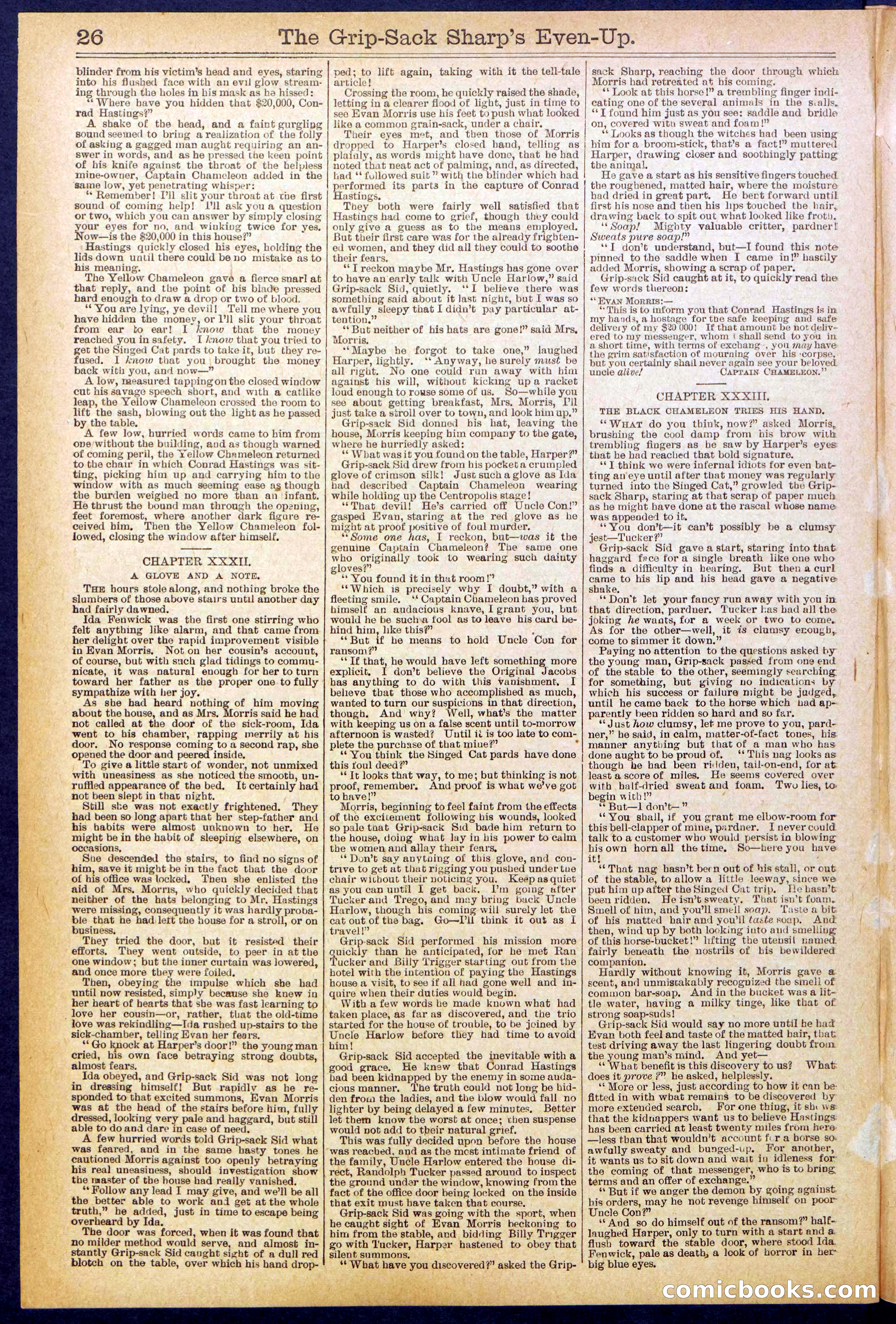 Beadle's New York Dime Library No. 617 — page 26 of 32