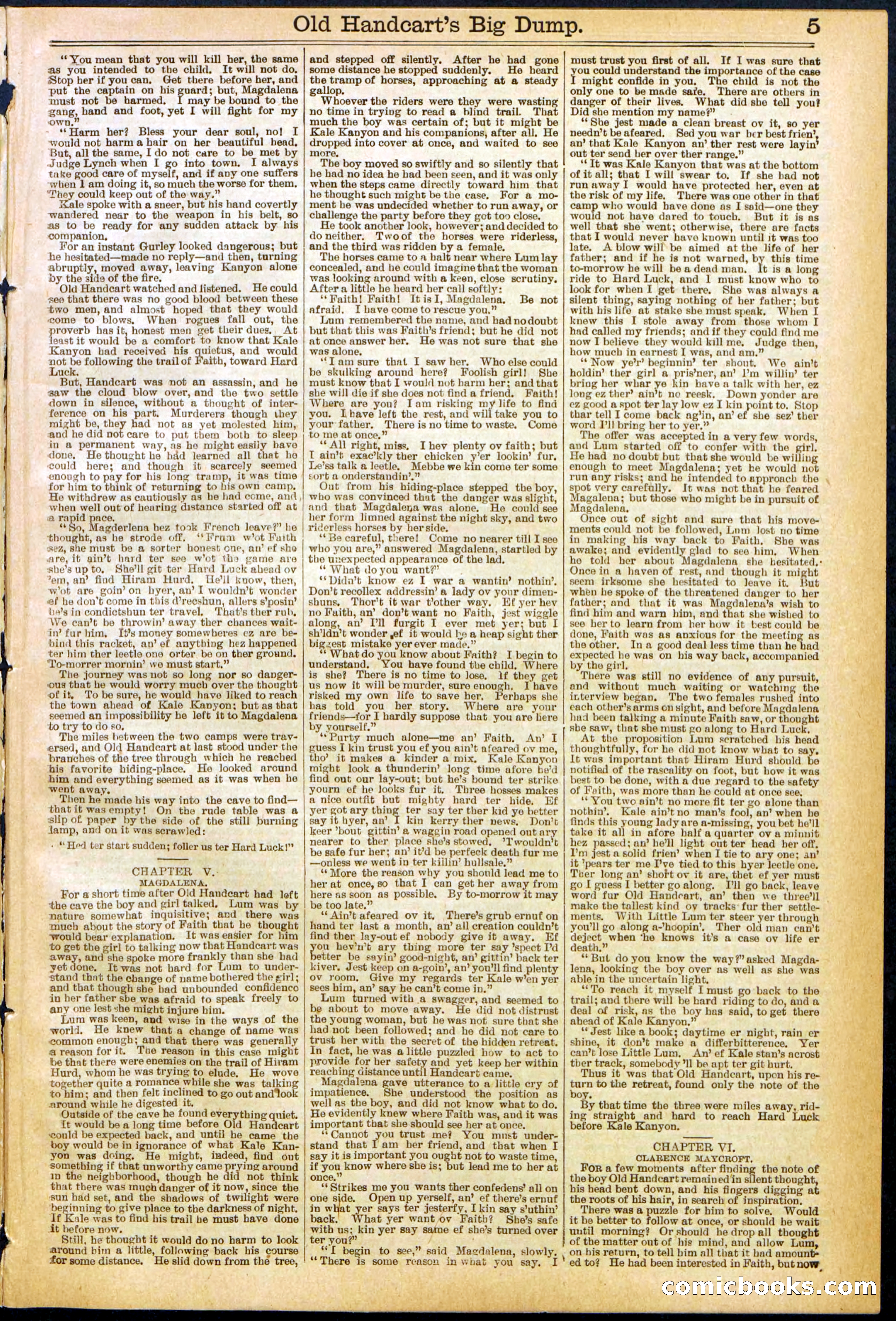 Beadle's New York Dime Library, No. 634 — page 5 of 30