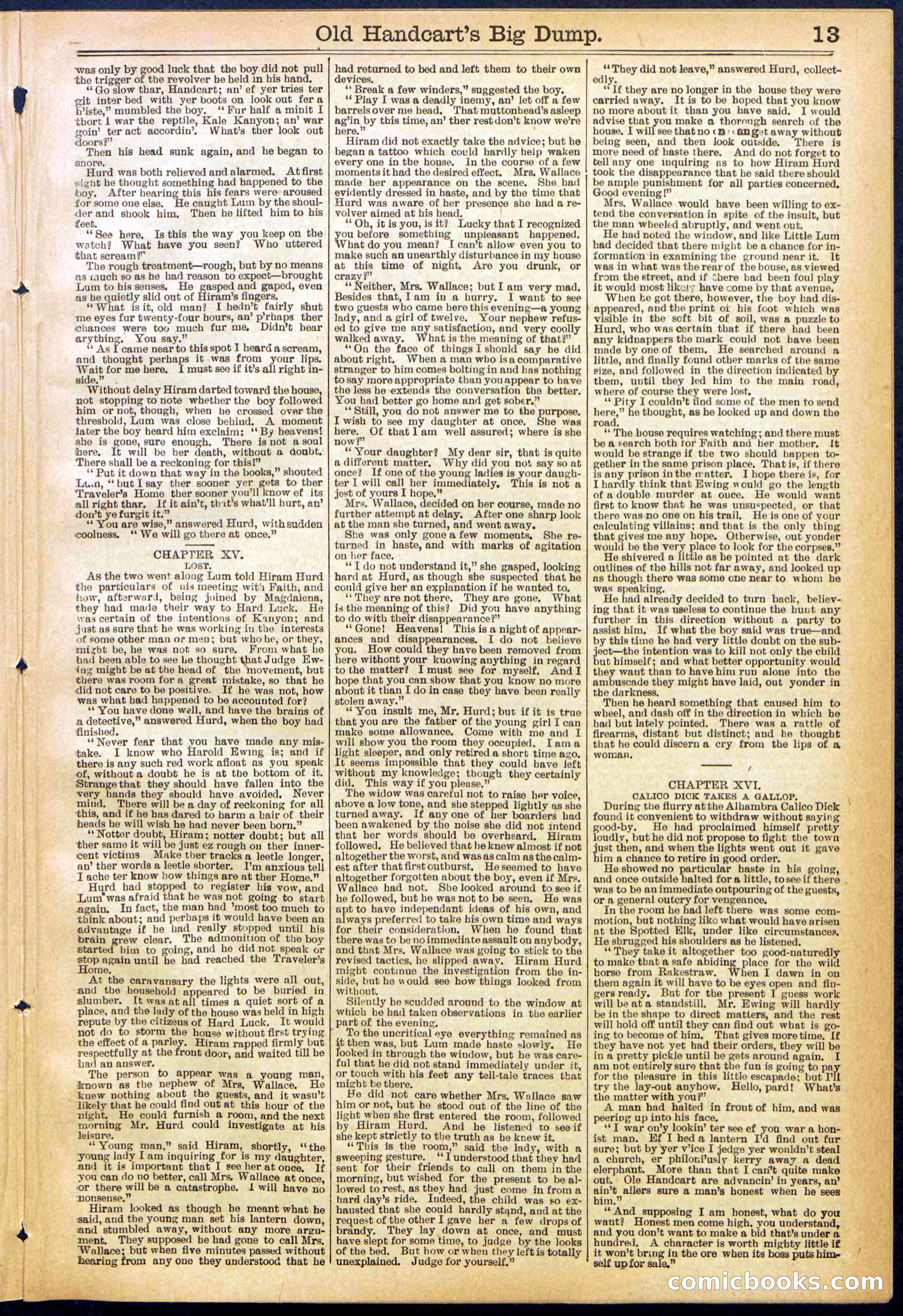 Beadle's New York Dime Library, No. 634 — page 13 of 30