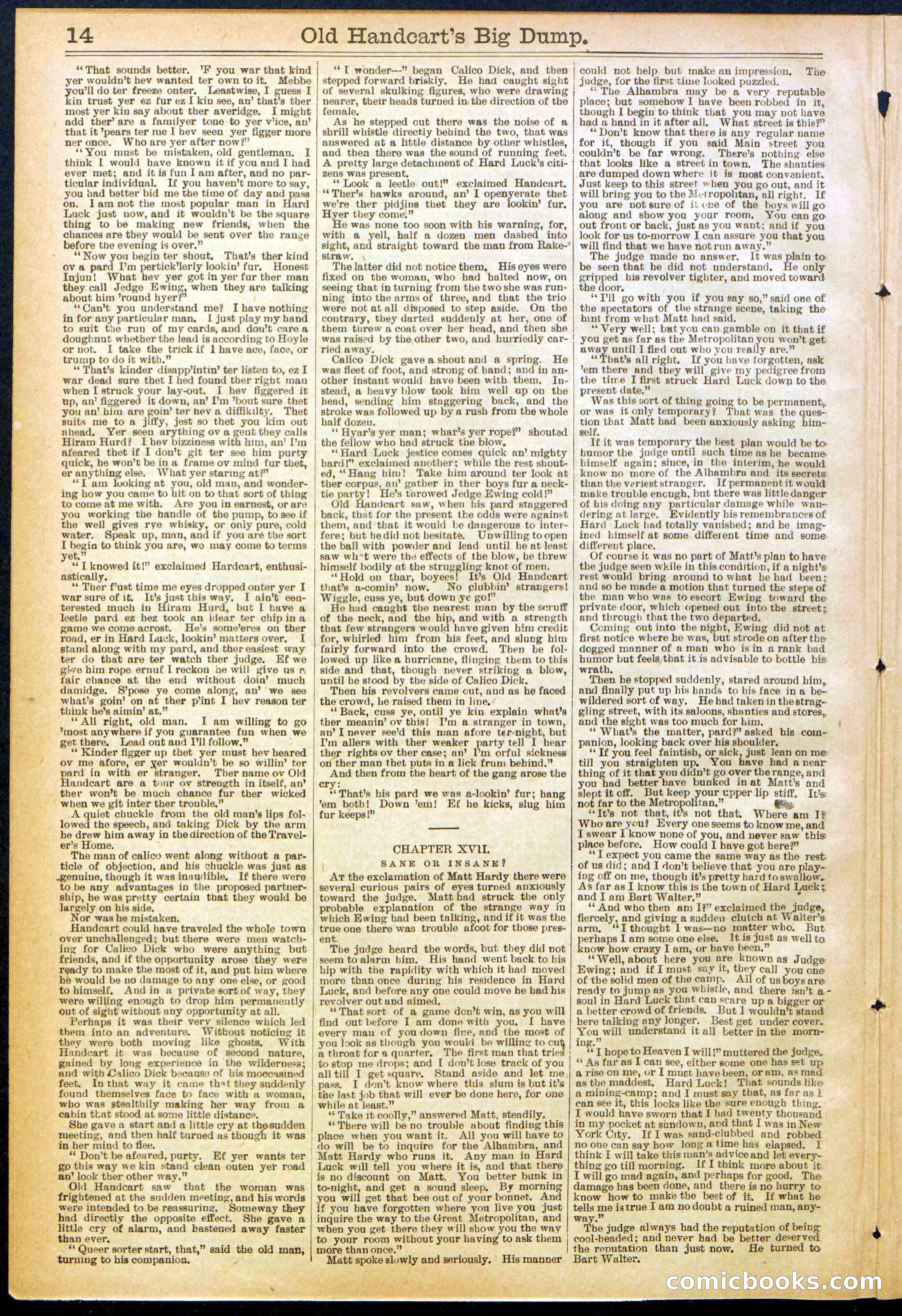 Beadle's New York Dime Library, No. 634 — page 14 of 30