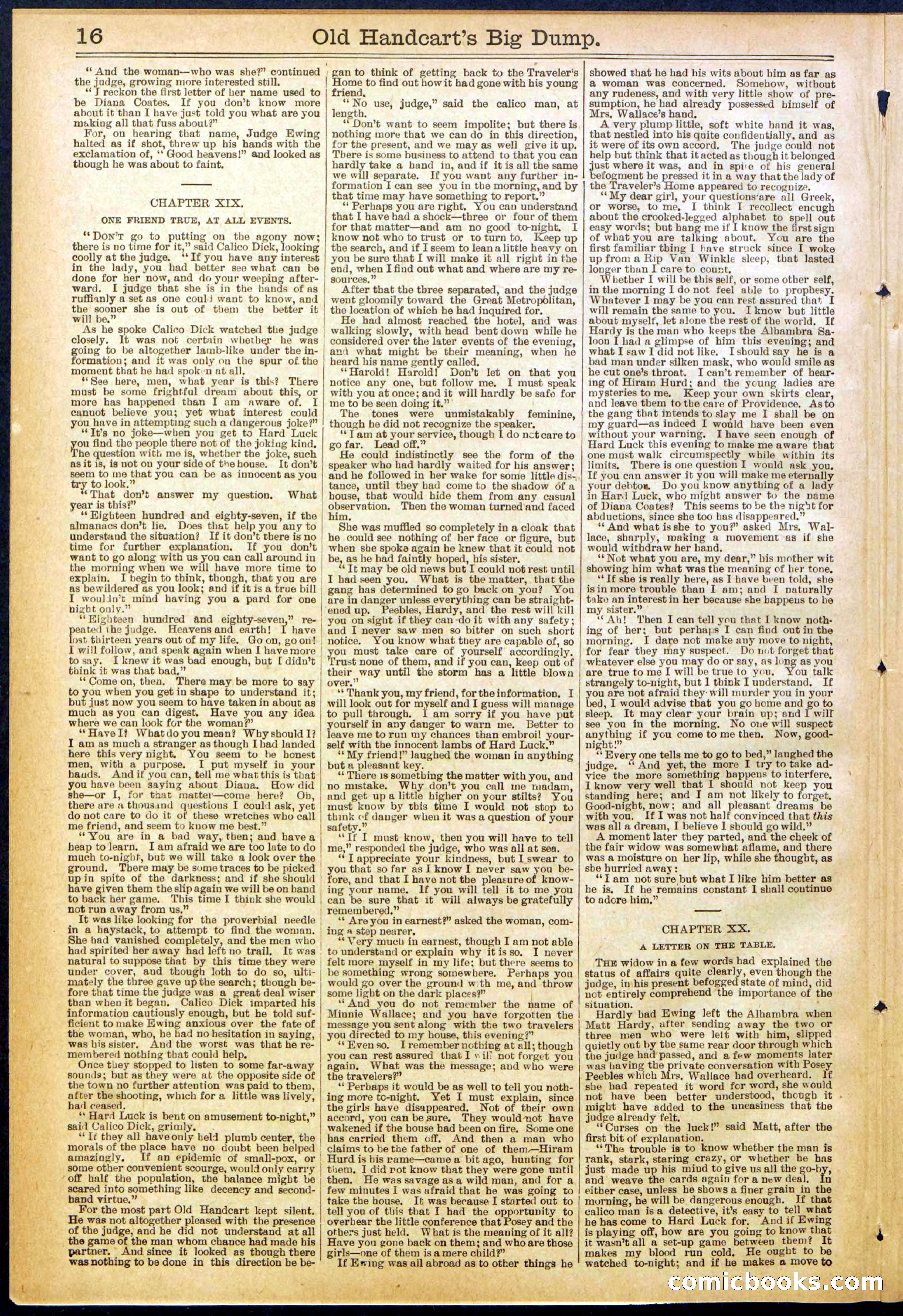 Beadle's New York Dime Library, No. 634 — page 16 of 30