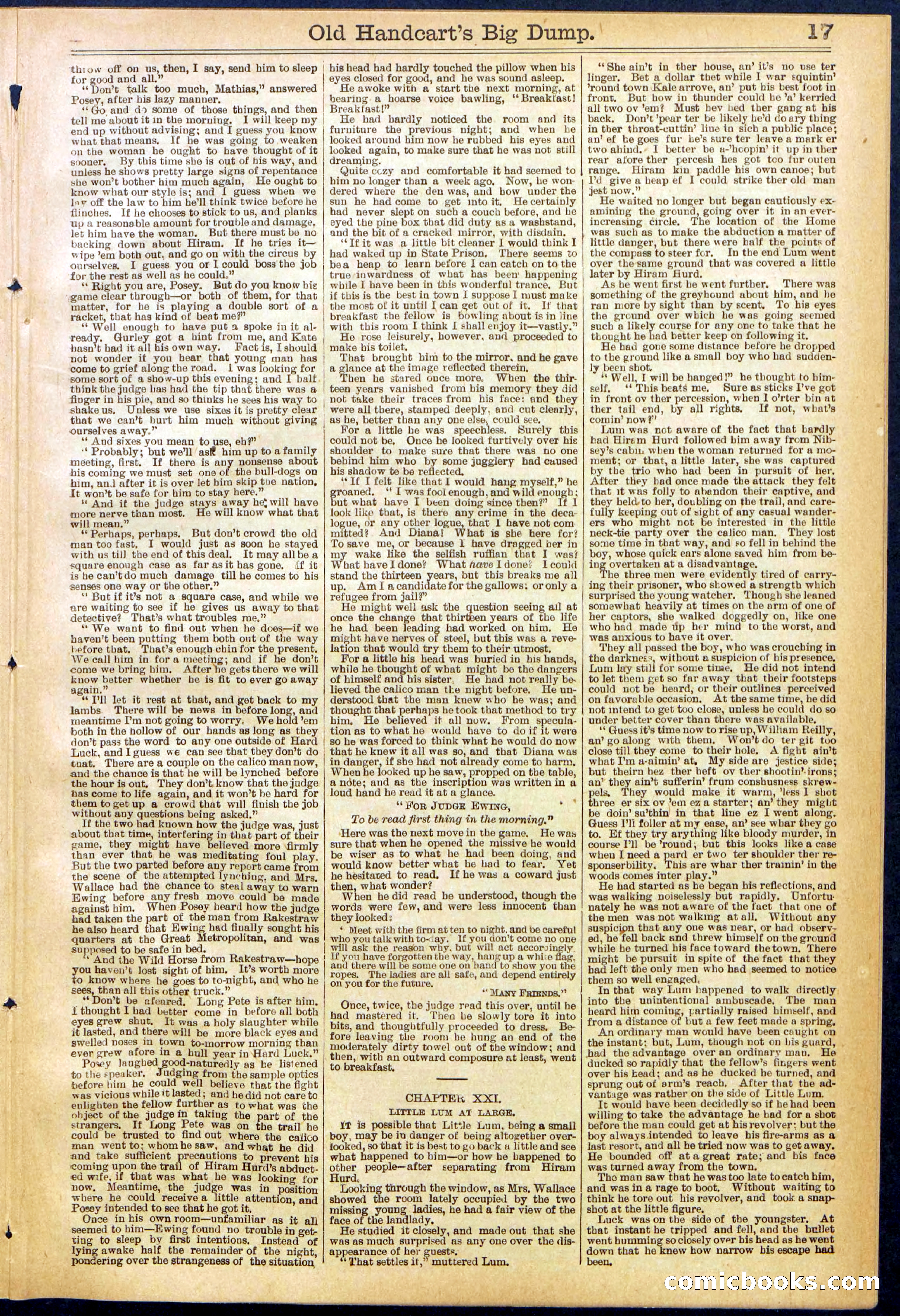 Beadle's New York Dime Library, No. 634 — page 17 of 30