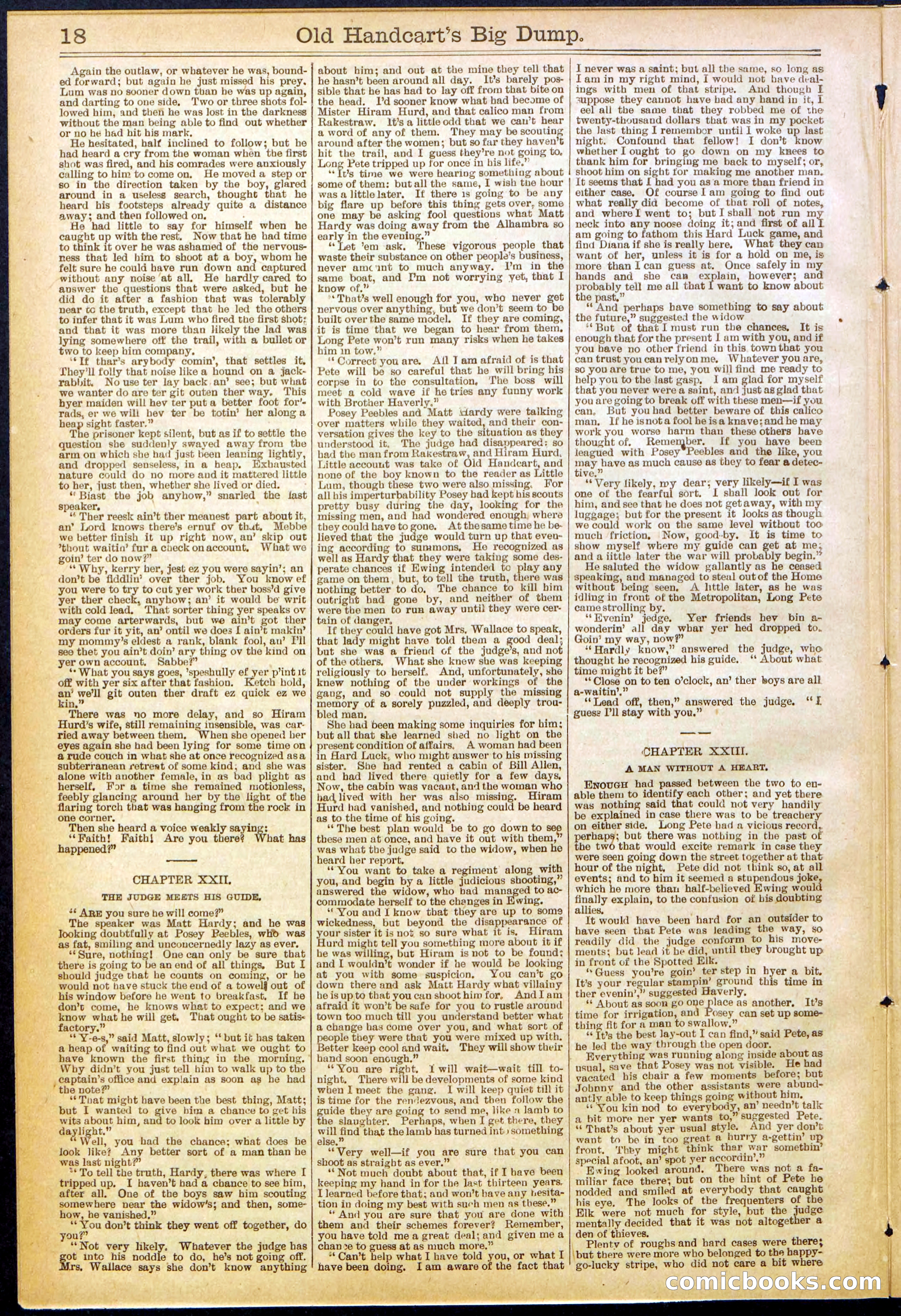 Beadle's New York Dime Library, No. 634 — page 18 of 30