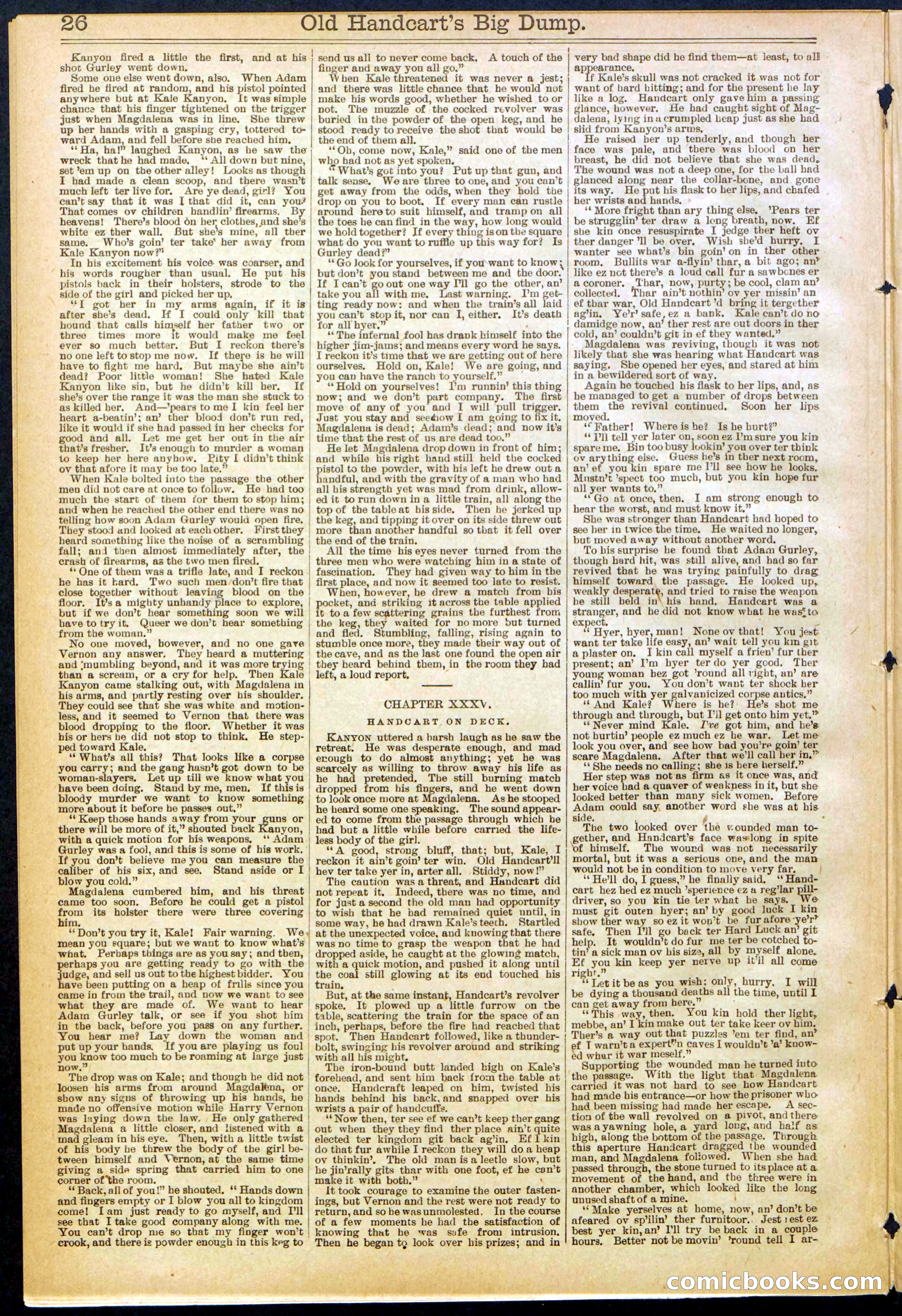 Beadle's New York Dime Library, No. 634 — page 26 of 30