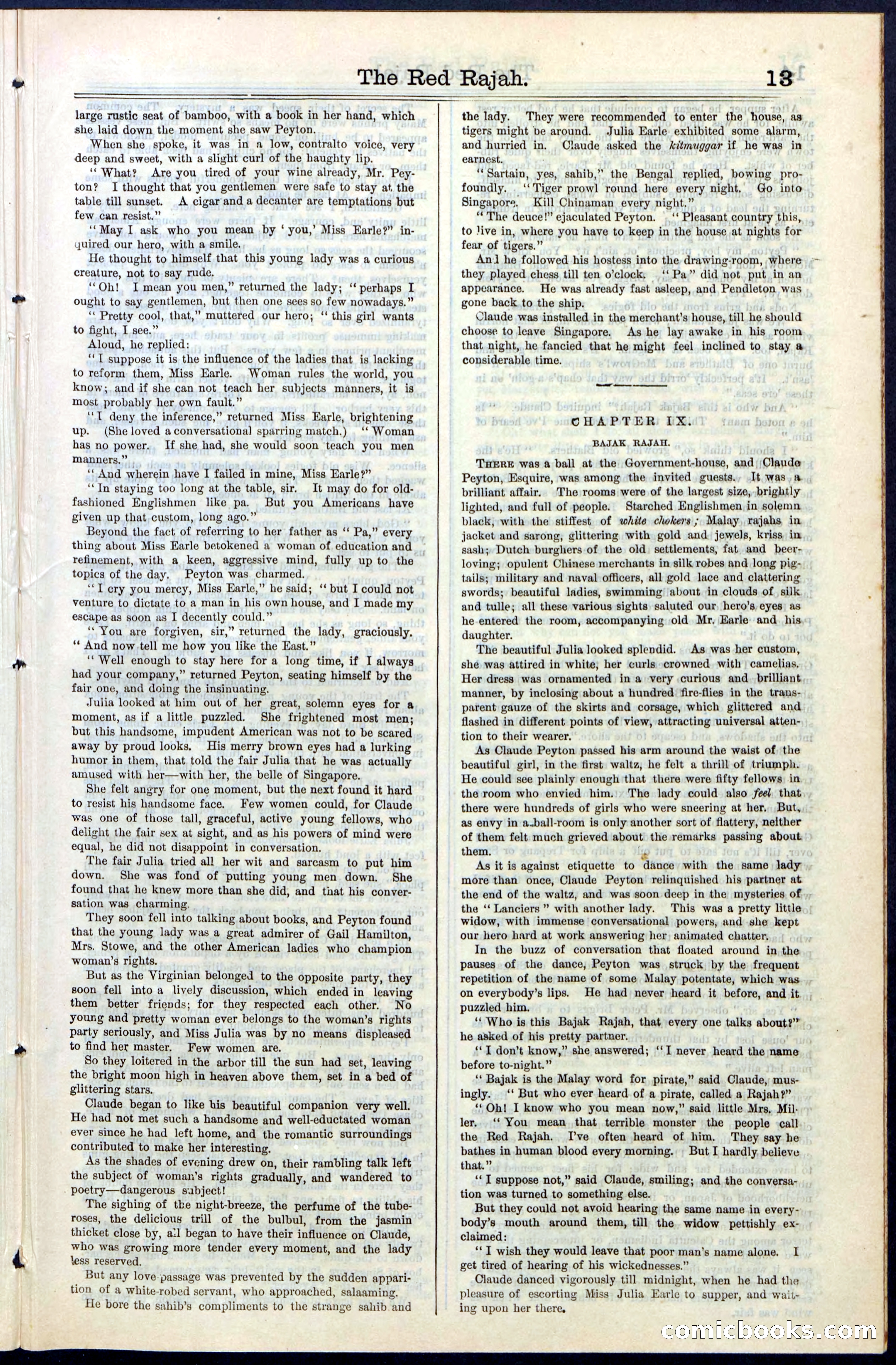 Beadle's Dime Library No. 65 — page 13 of 40