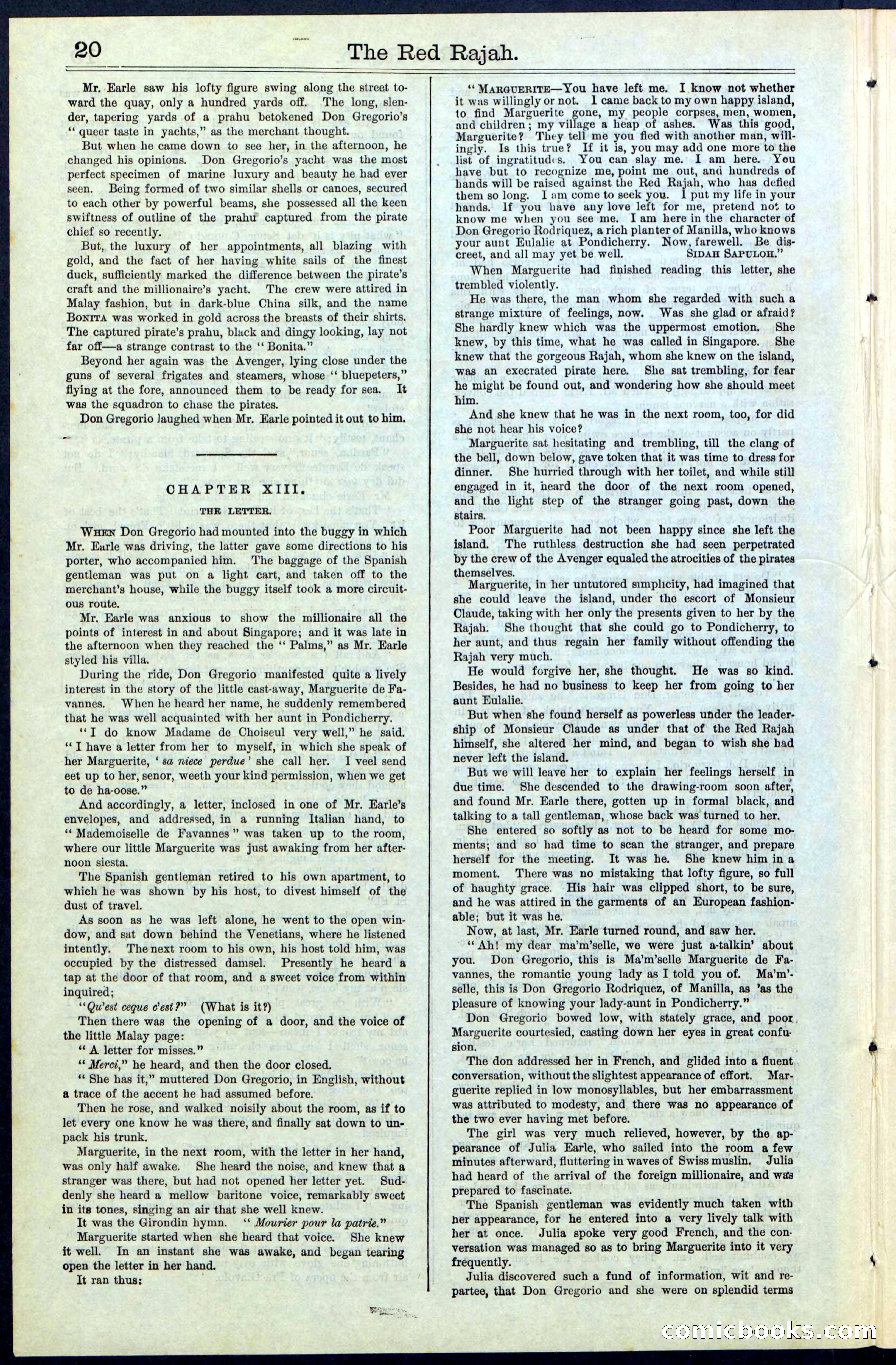 Beadle's Dime Library No. 65 — page 20 of 40