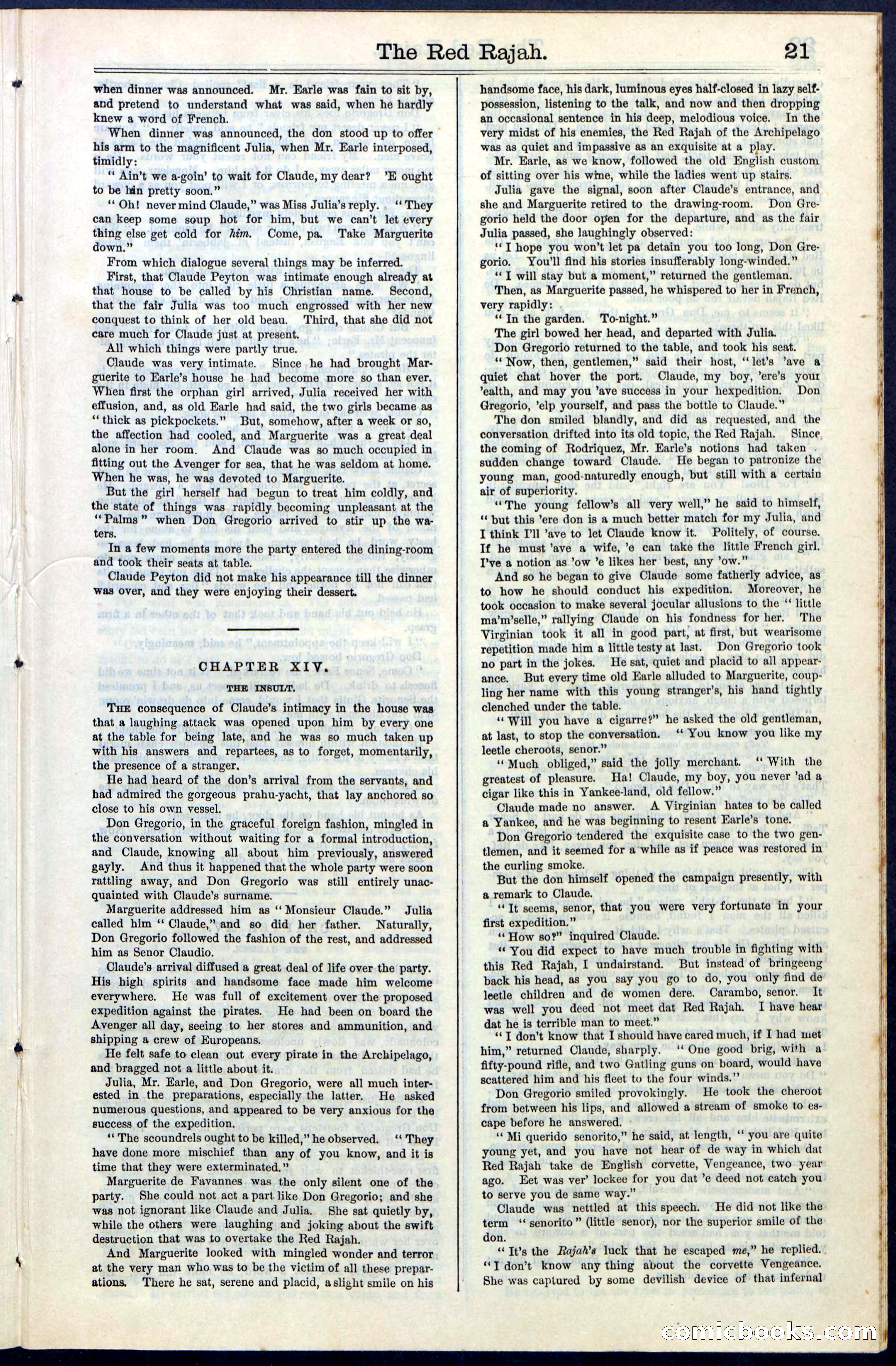 Beadle's Dime Library No. 65 — page 21 of 40