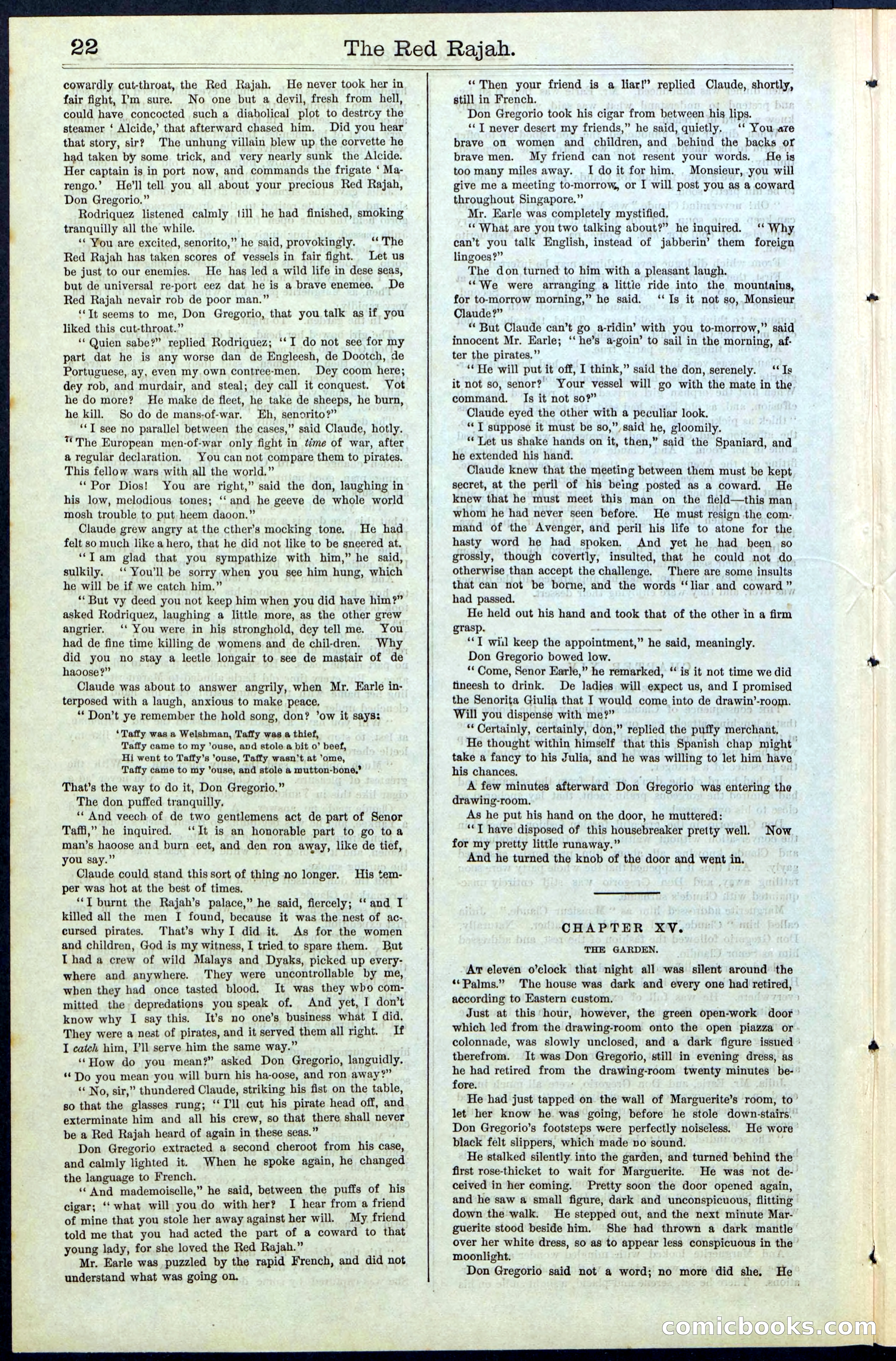 Beadle's Dime Library No. 65 — page 22 of 40