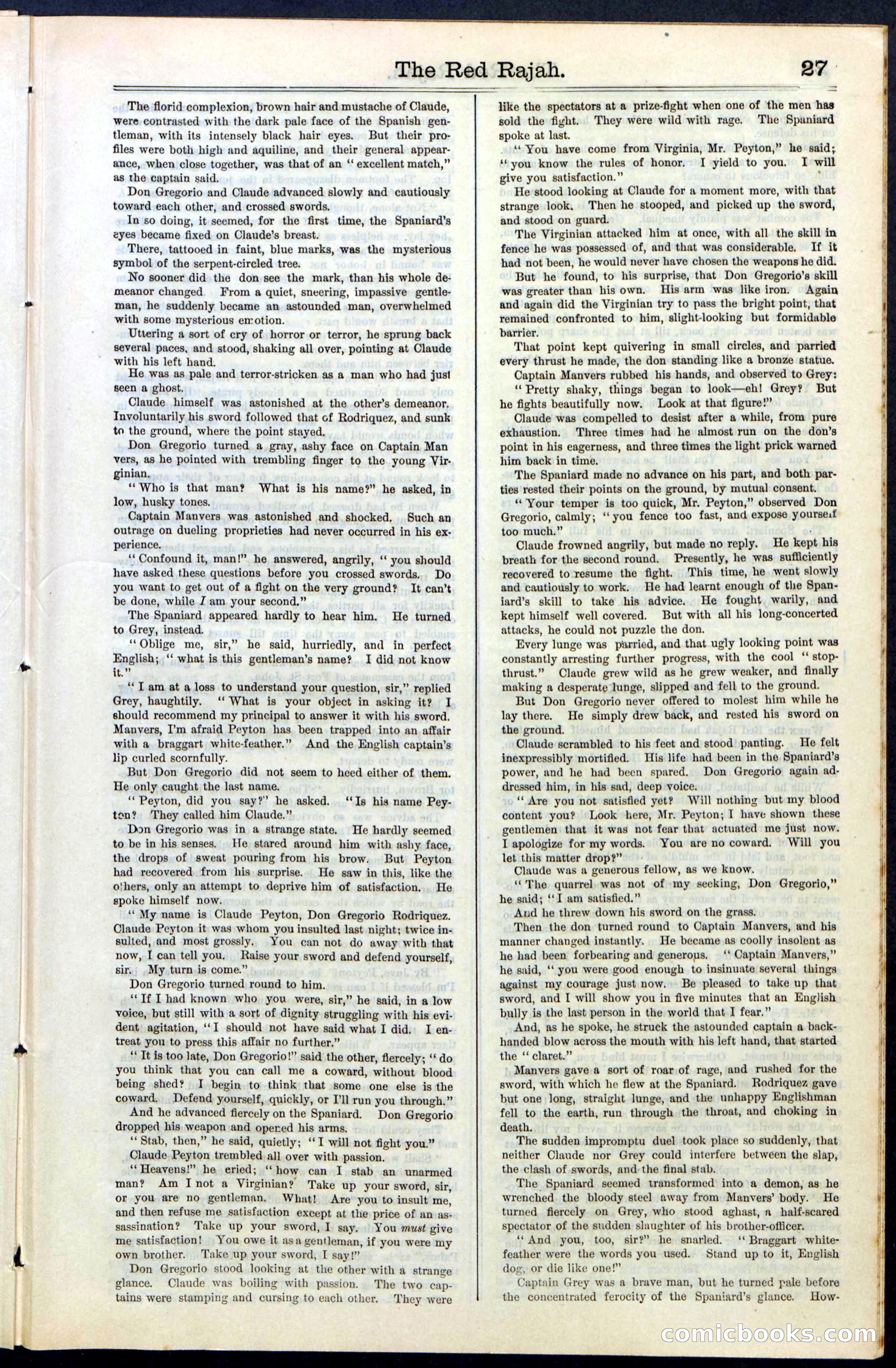Beadle's Dime Library No. 65 — page 27 of 40