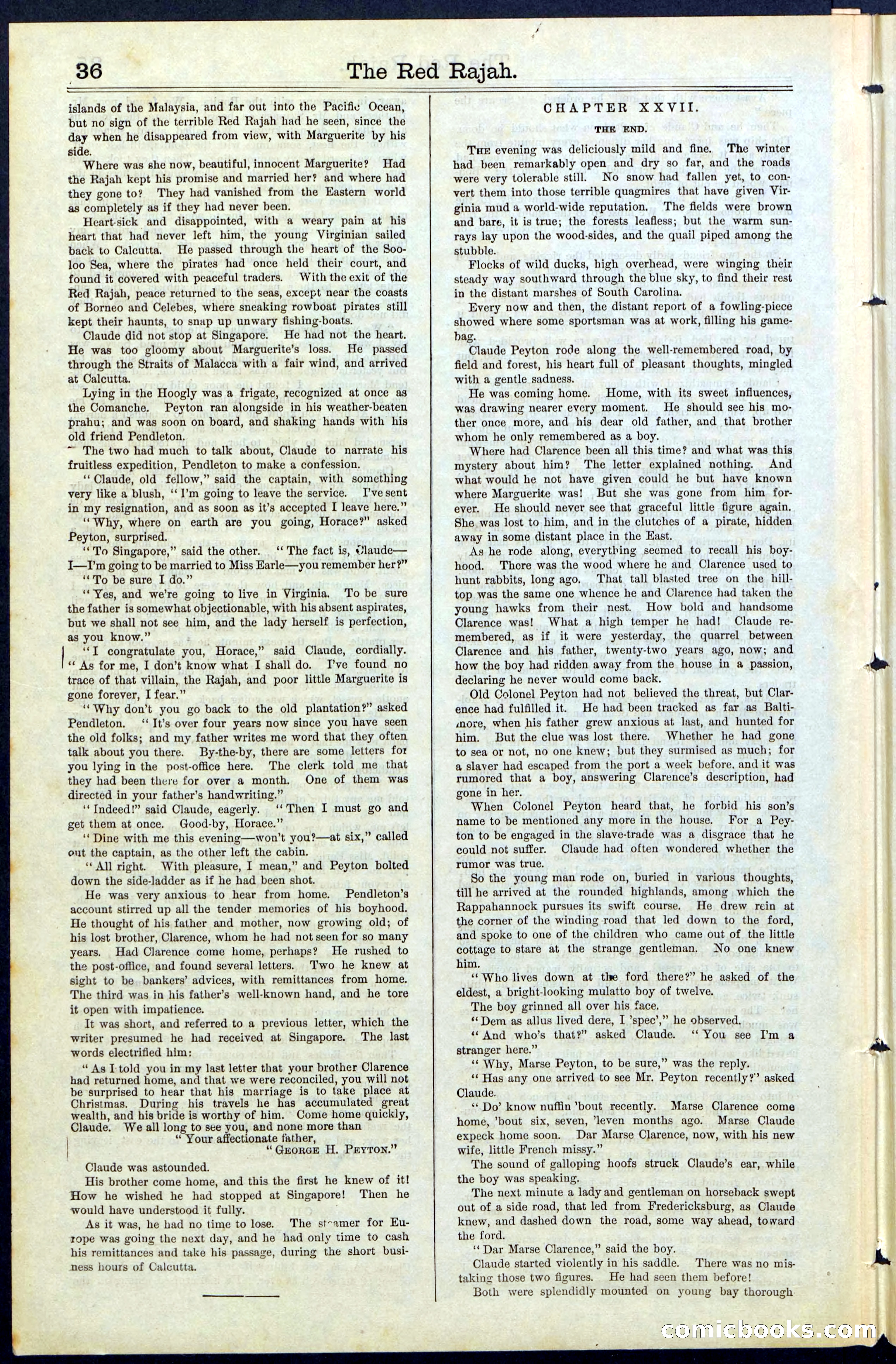 Beadle's Dime Library No. 65 — page 36 of 40