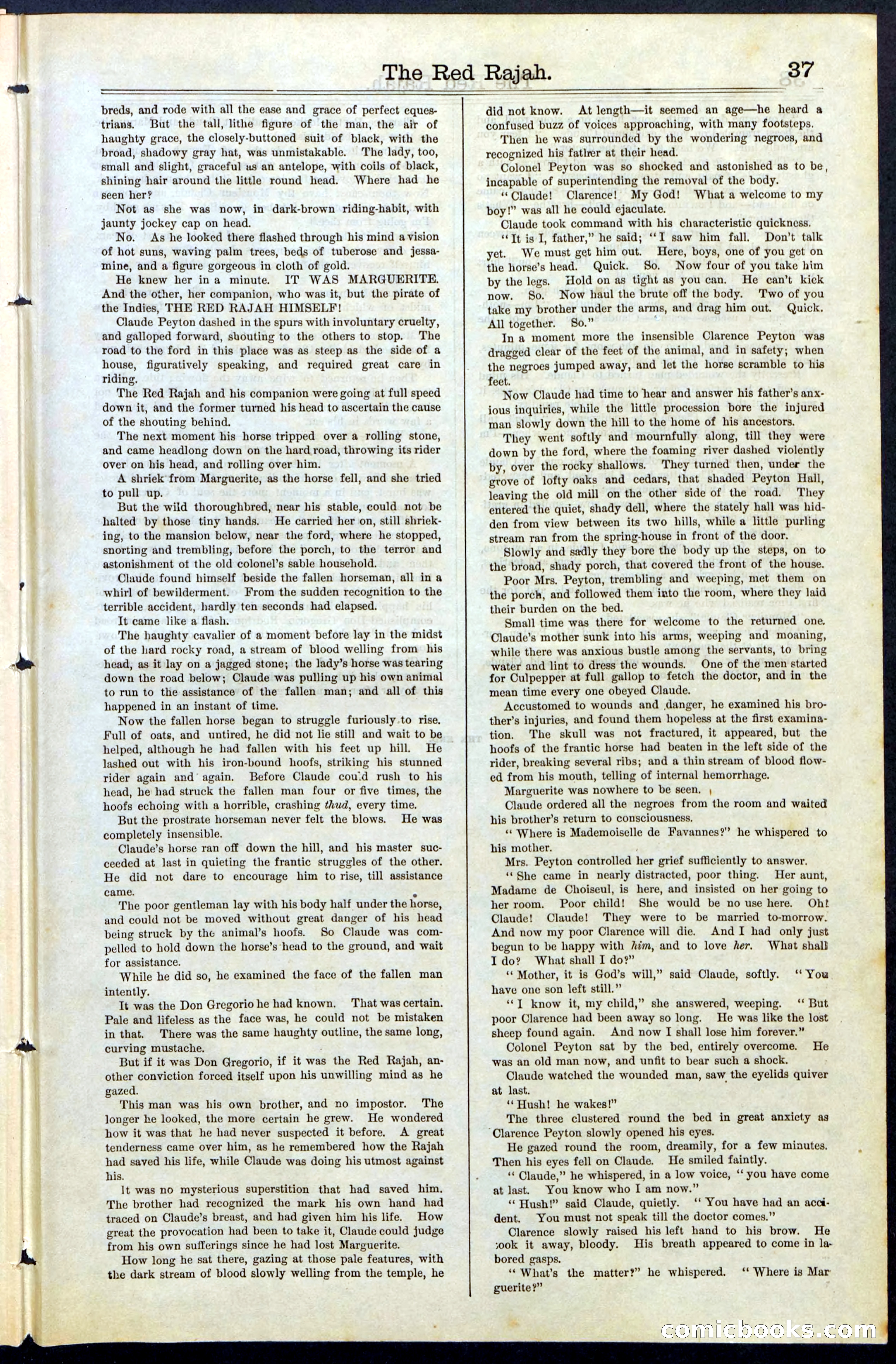 Beadle's Dime Library No. 65 — page 37 of 40