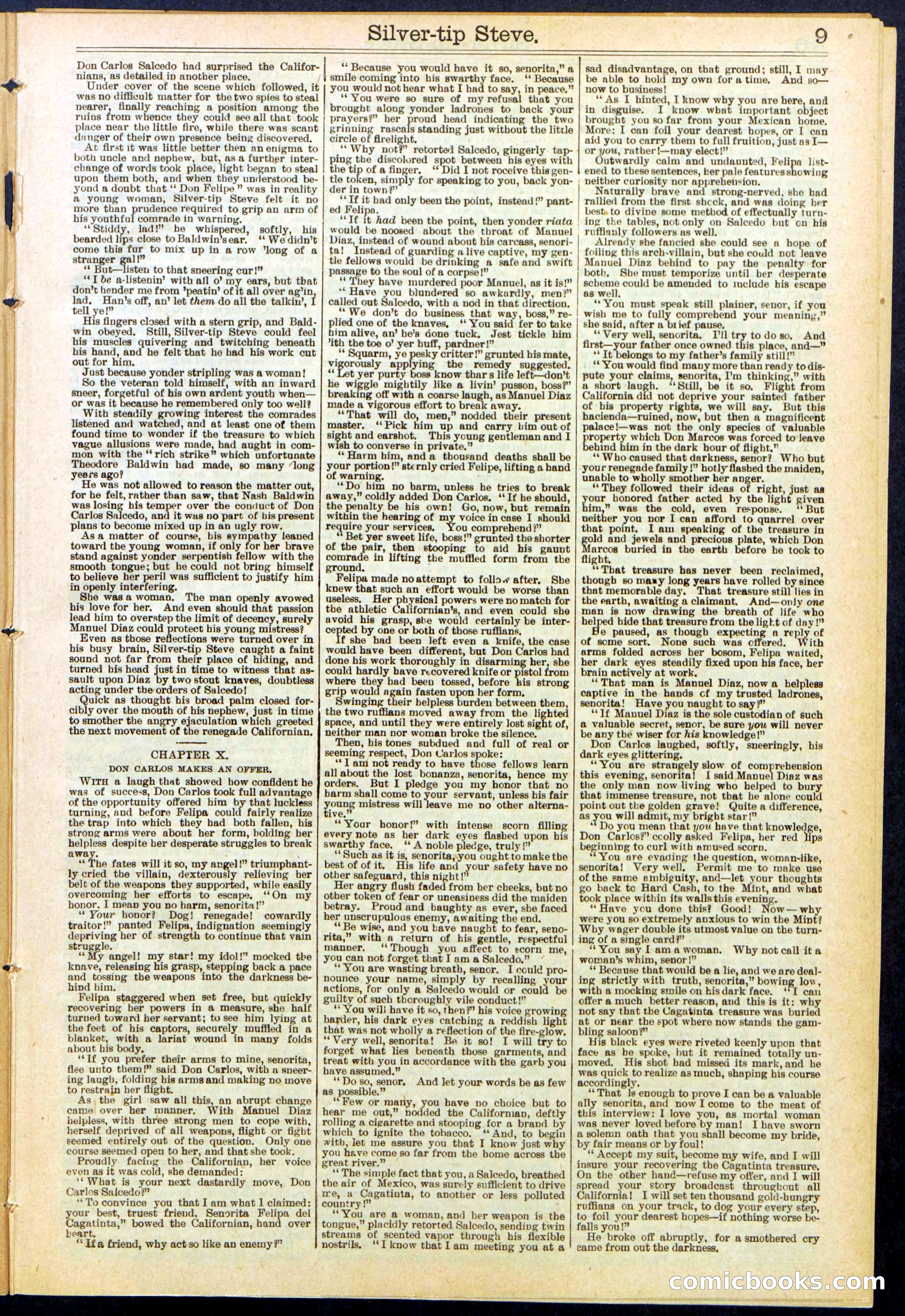 Beadle's New York Dime Library, No. 651 — page 9 of 32