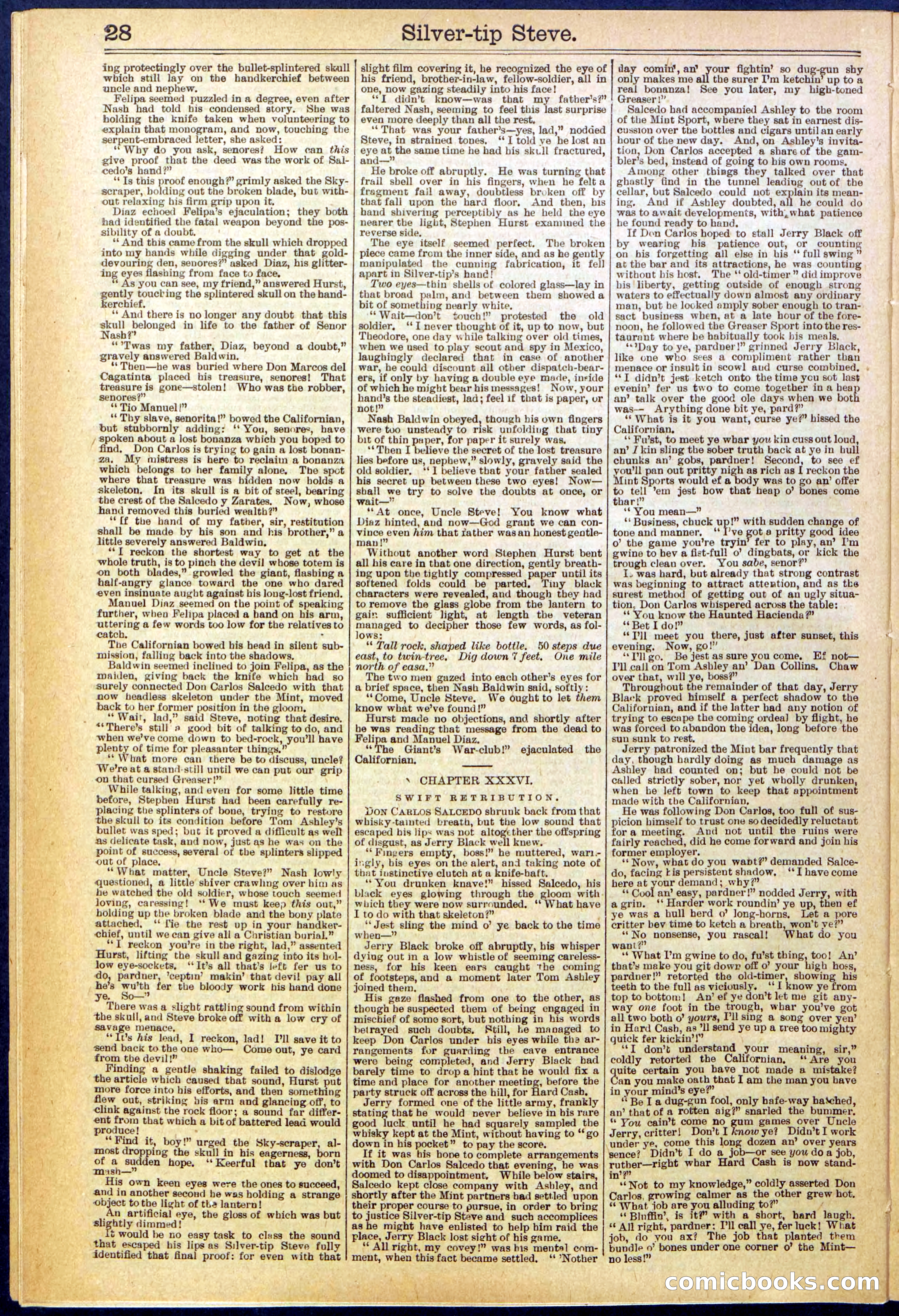 Beadle's New York Dime Library, No. 651 — page 28 of 32