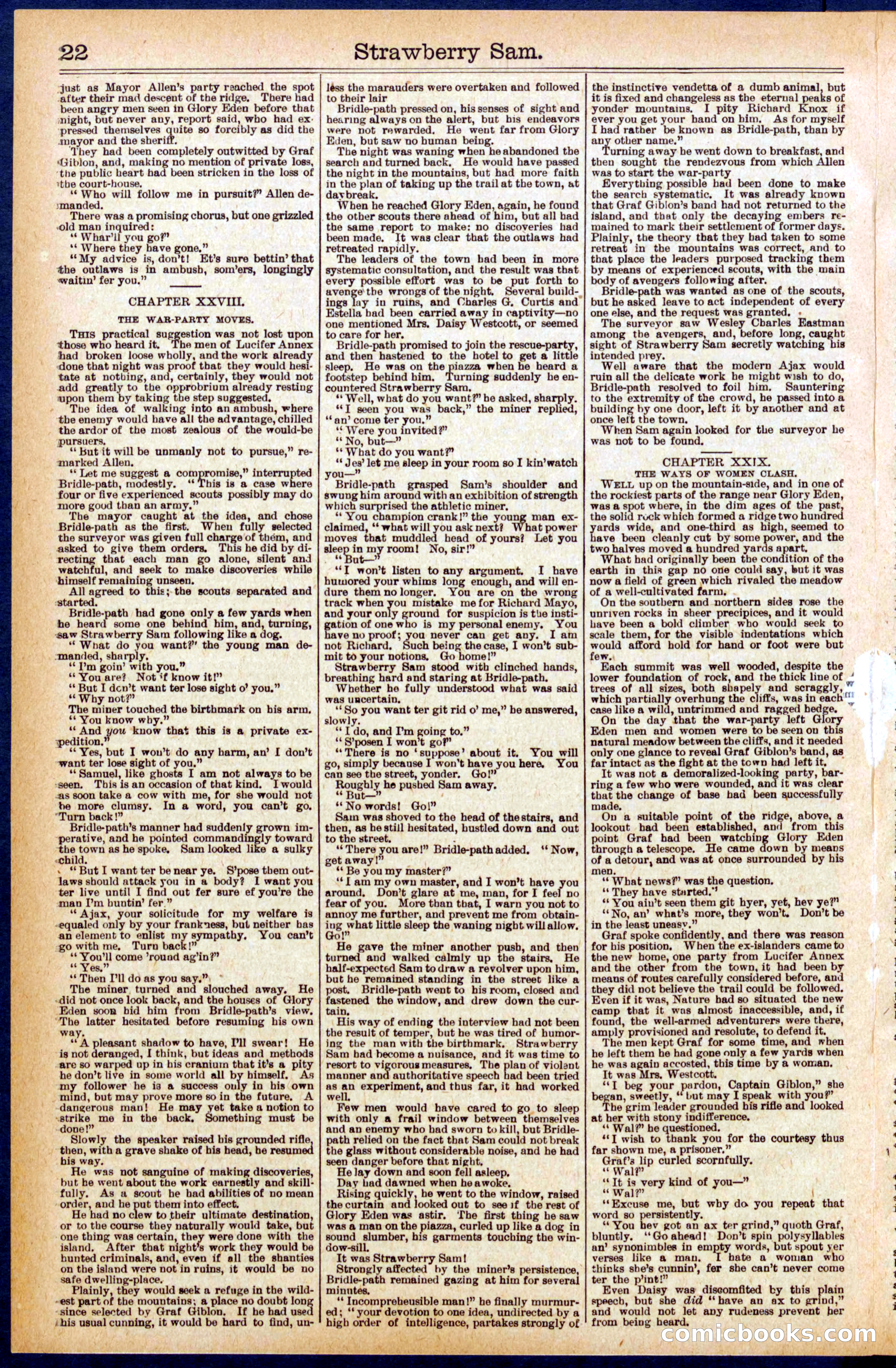 Beadle's Dime Library No. 655 — page 22 of 32