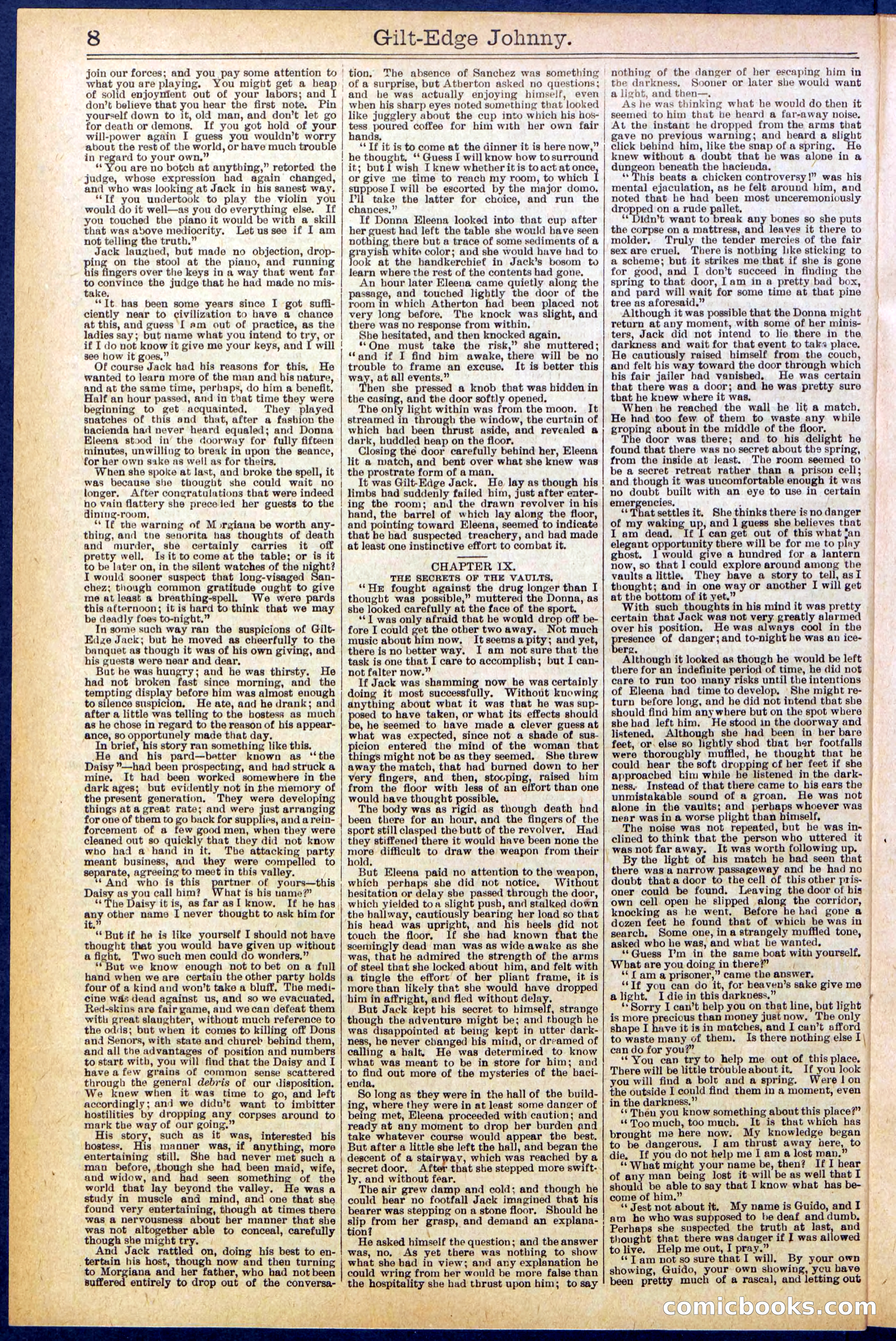 Beadle's New York Dime Library No. 659 — page 8 of 32
