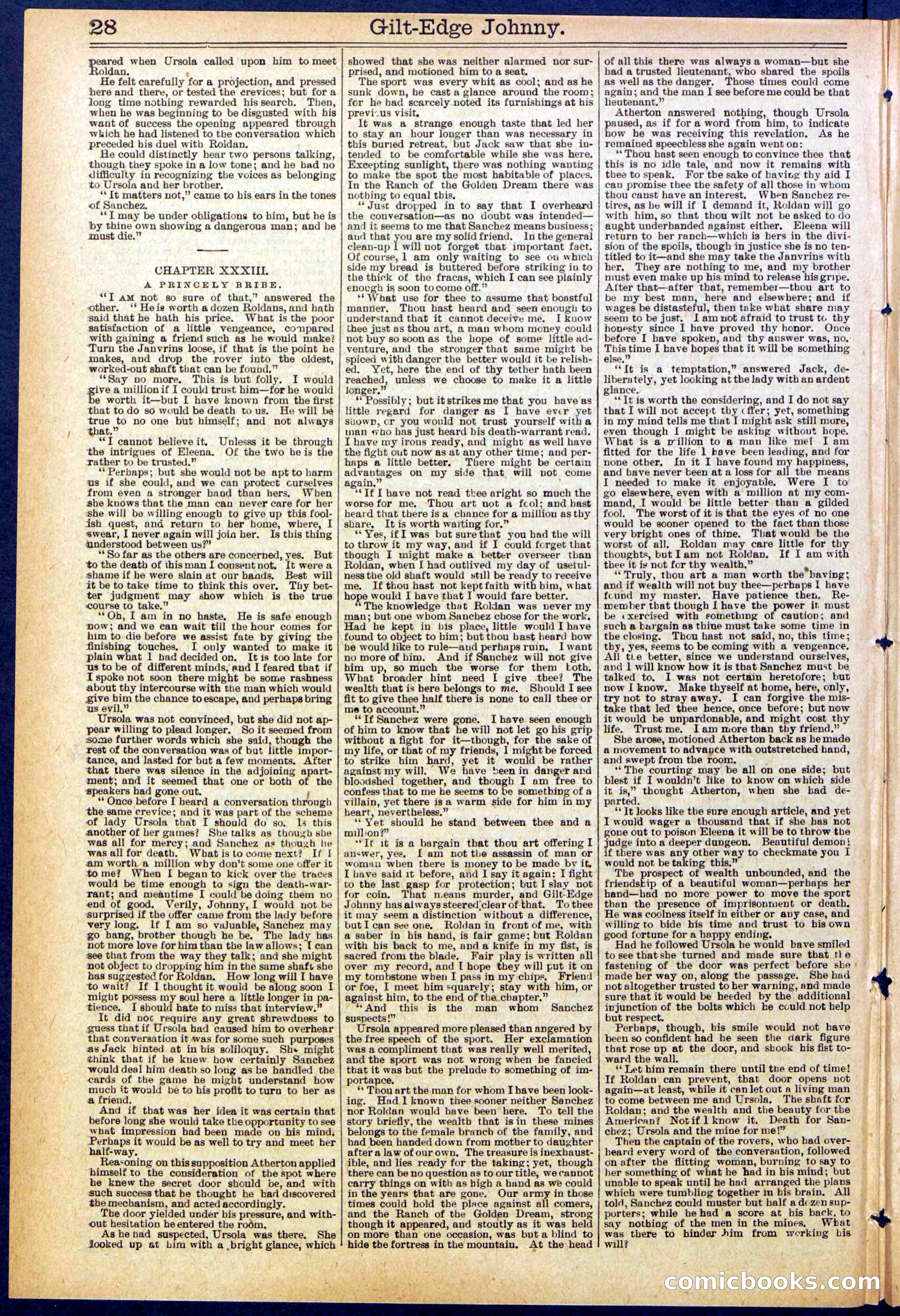 Beadle's New York Dime Library No. 659 — page 28 of 32