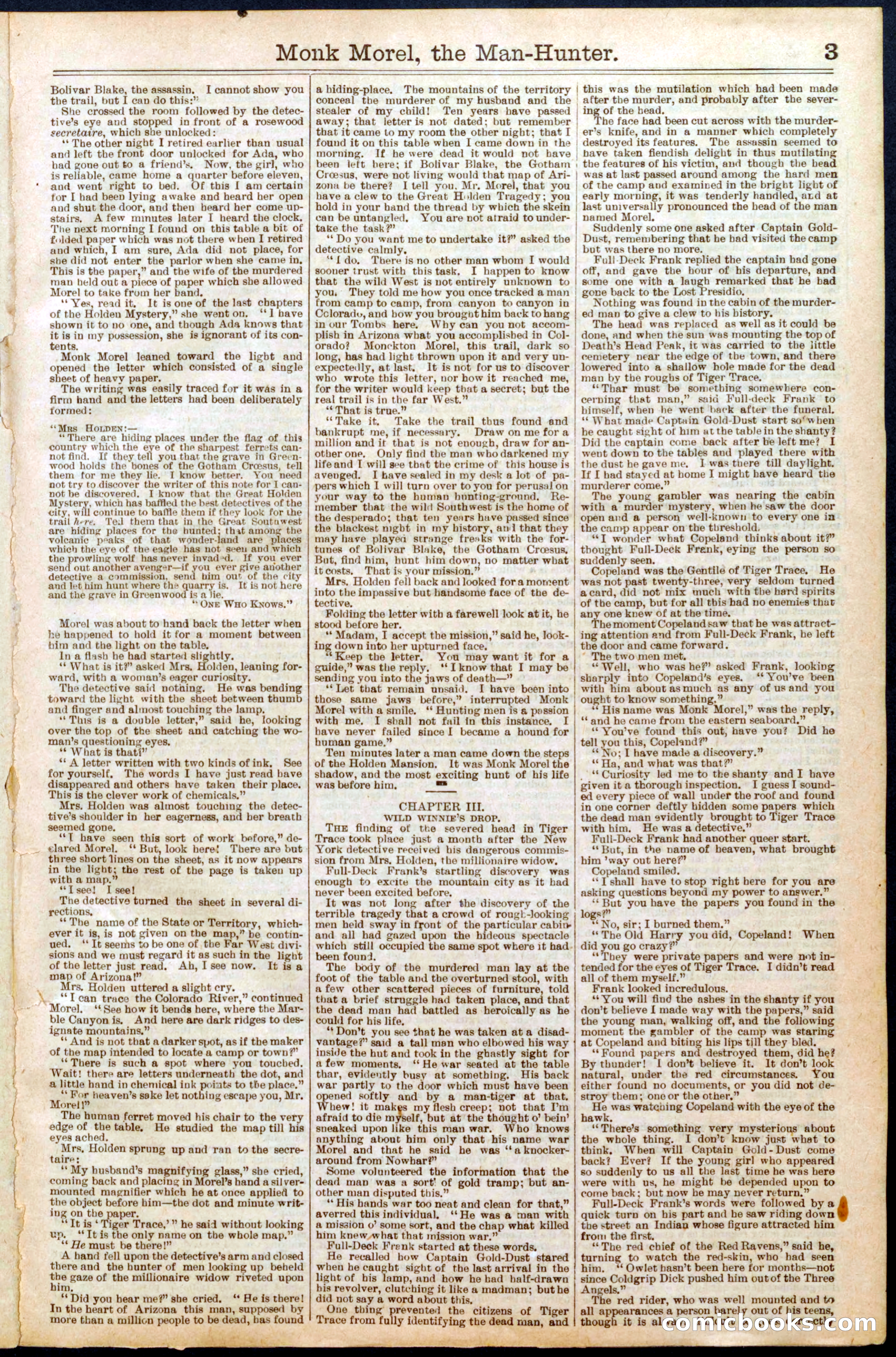Beadle's New York Dime Library No. 664 — page 3 of 32