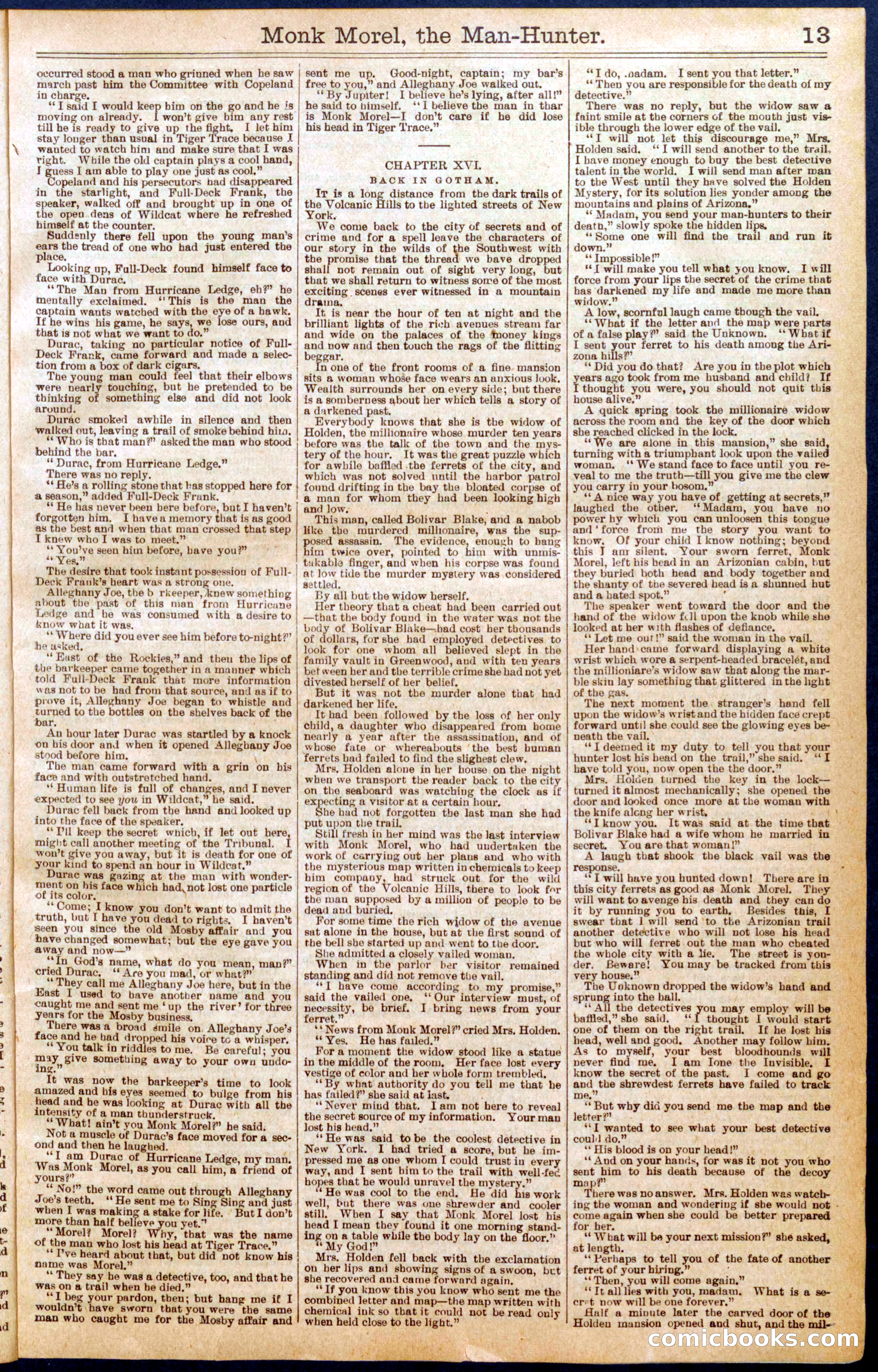 Beadle's New York Dime Library No. 664 — page 13 of 32