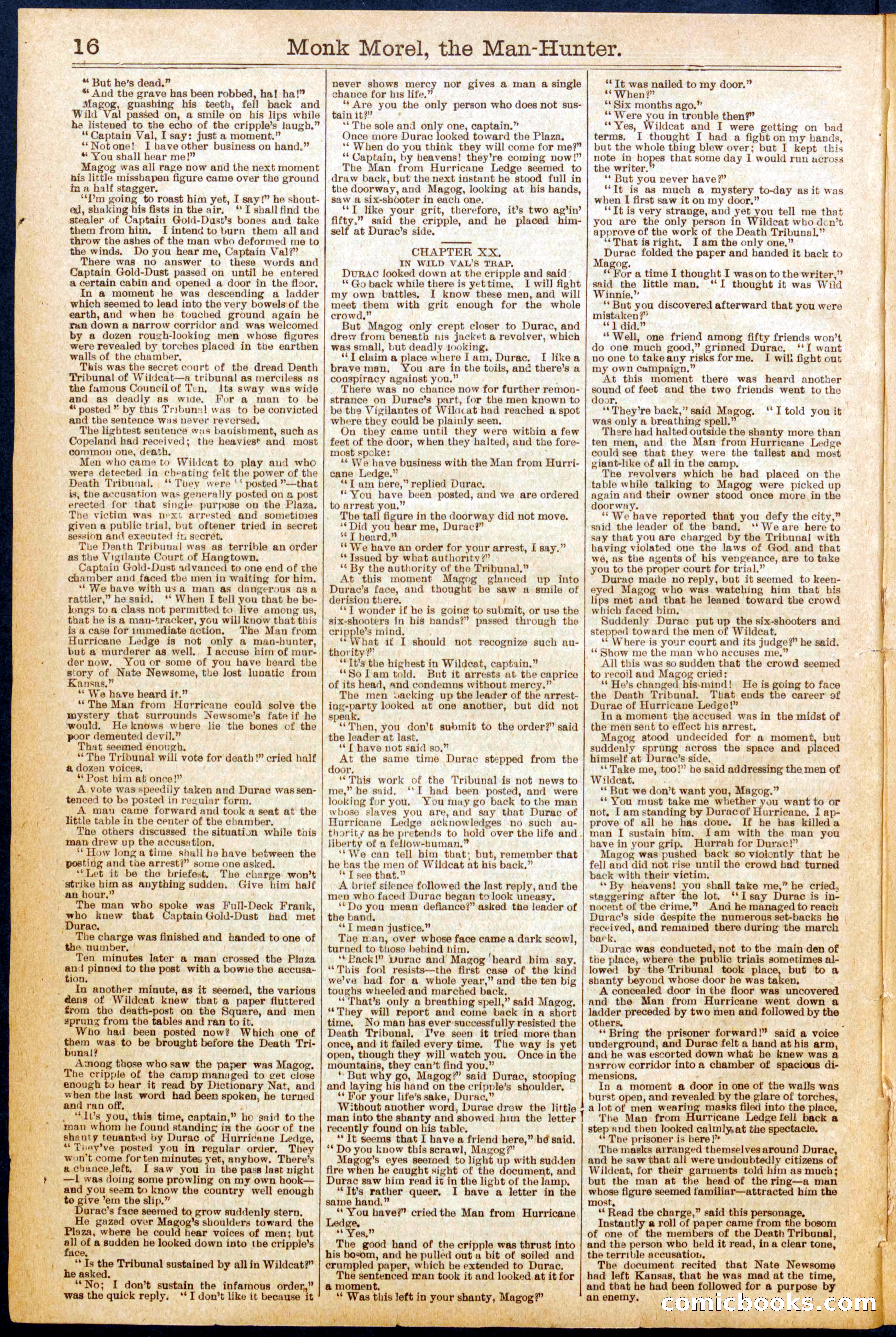 Beadle's New York Dime Library No. 664 — page 16 of 32