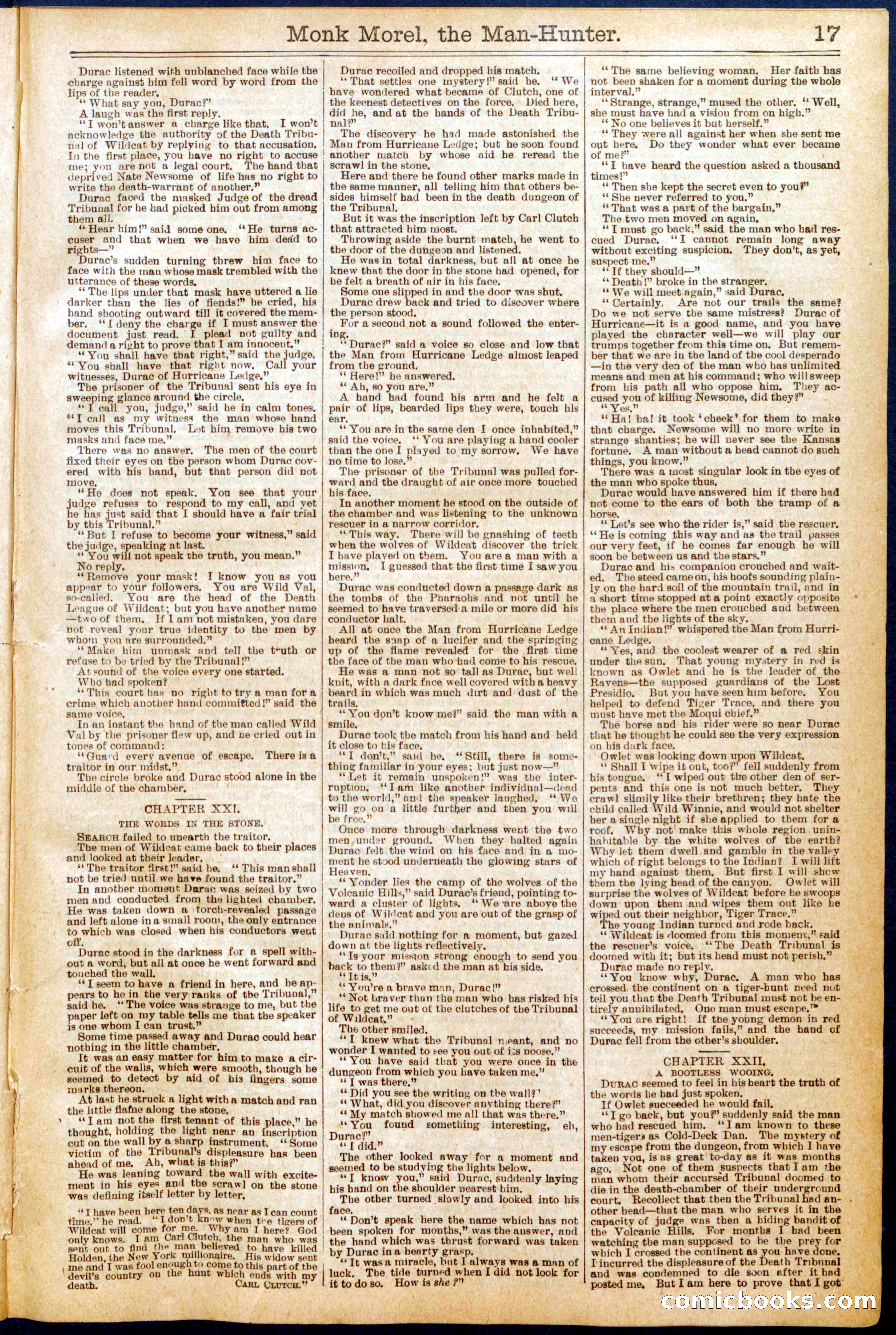 Beadle's New York Dime Library No. 664 — page 17 of 32