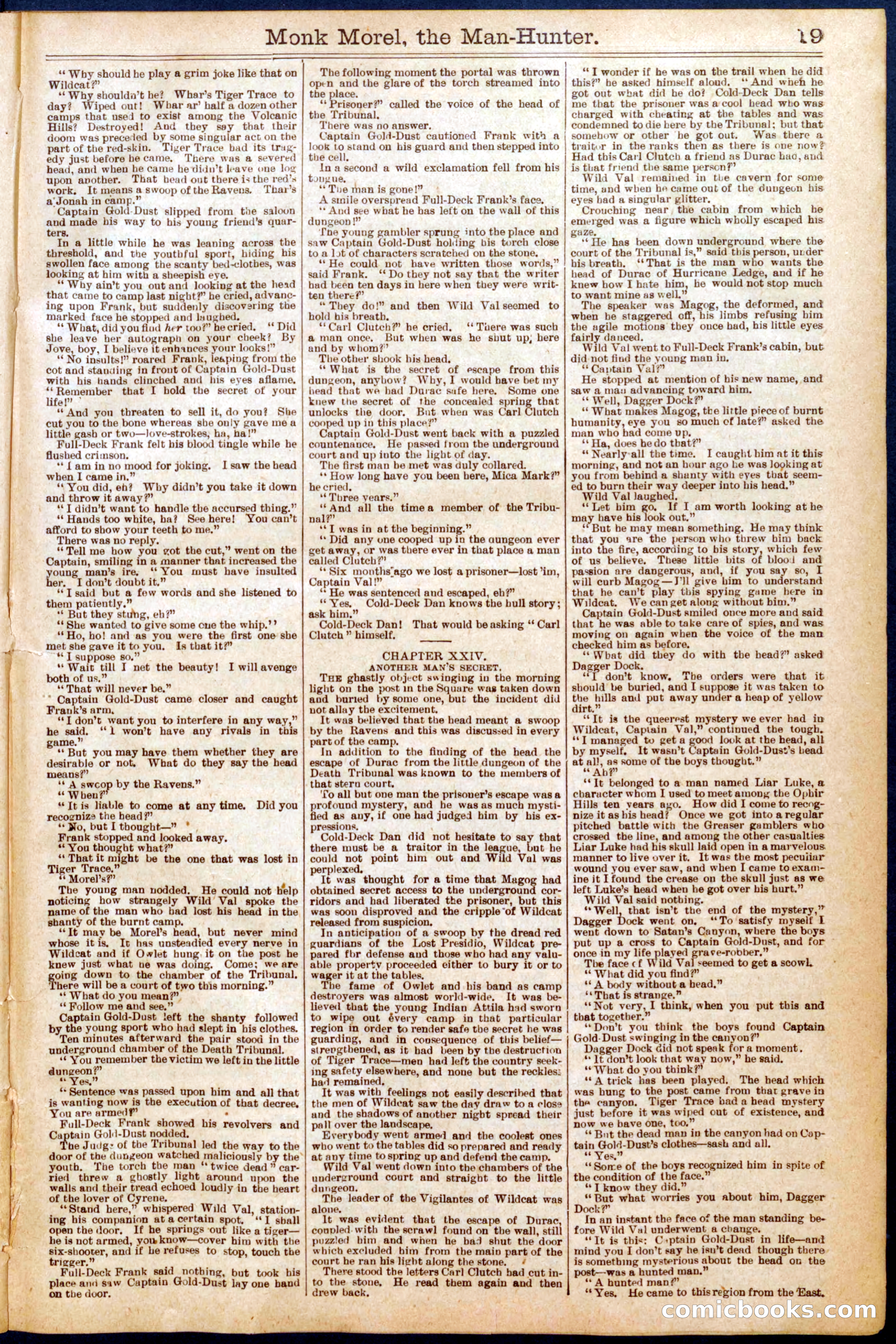 Beadle's New York Dime Library No. 664 — page 19 of 32
