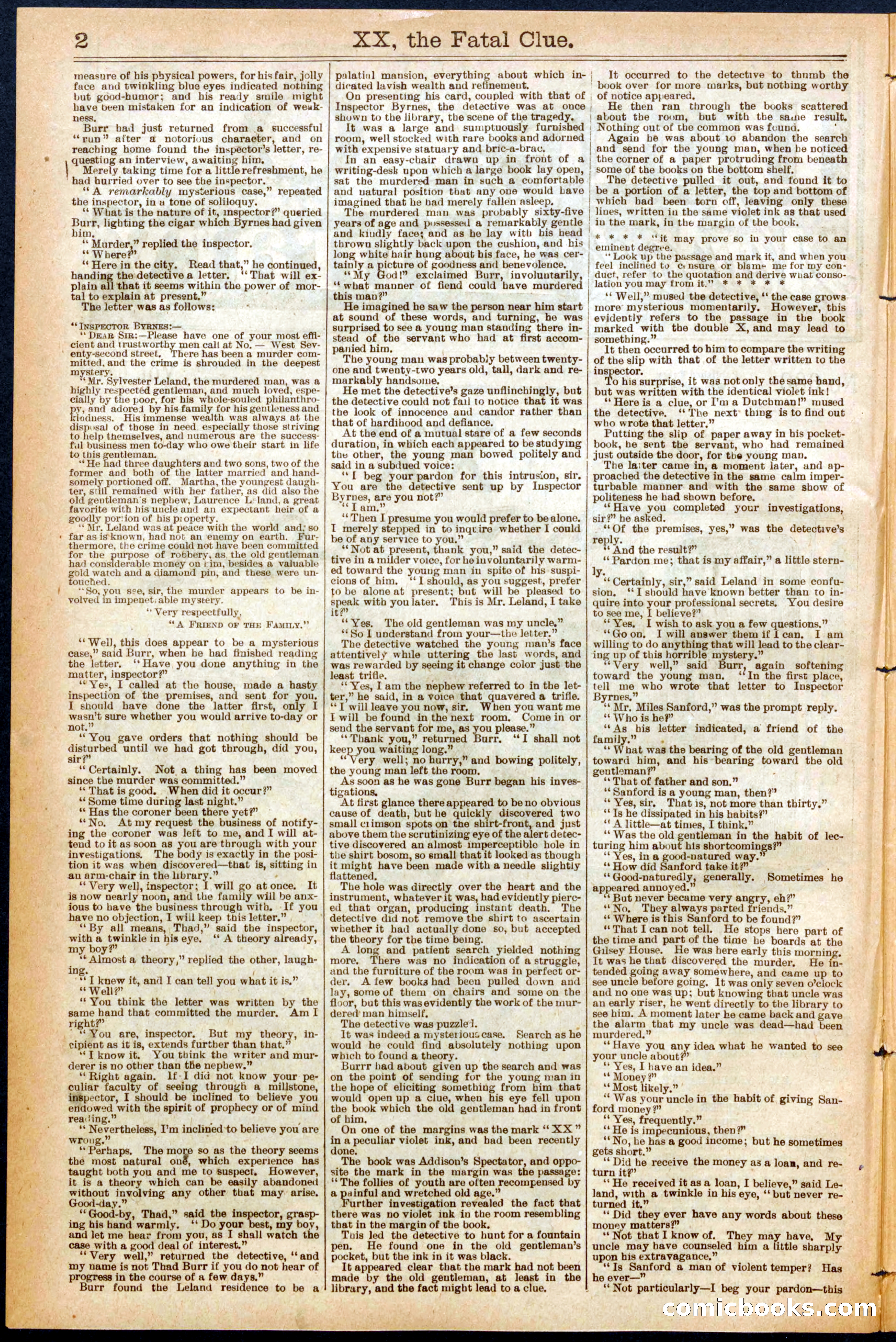 Beadle's Dime Library No. 680 — page 2 of 32