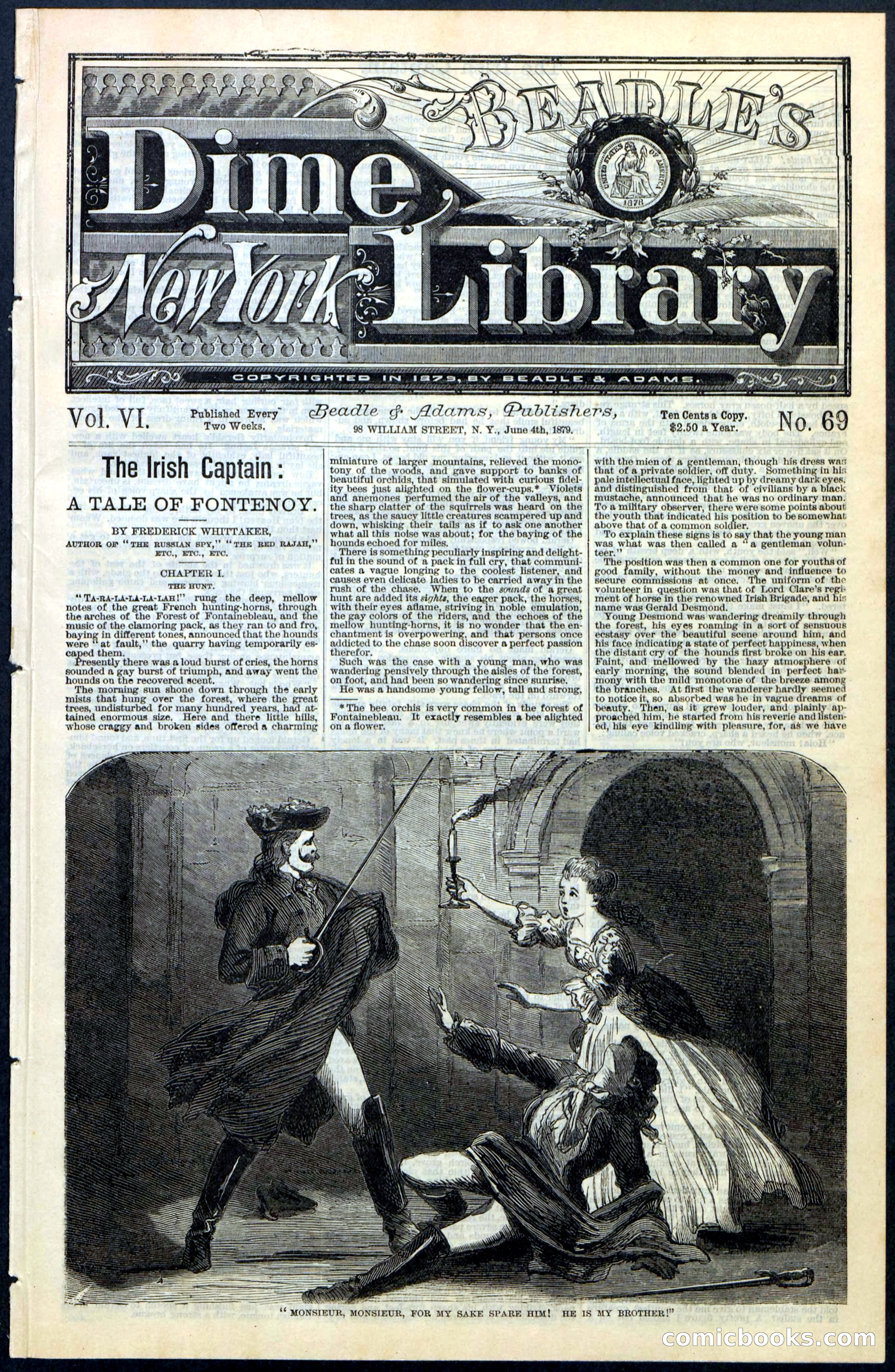 Beadle's New York Dime Library, No. 69 — page 1 of 20