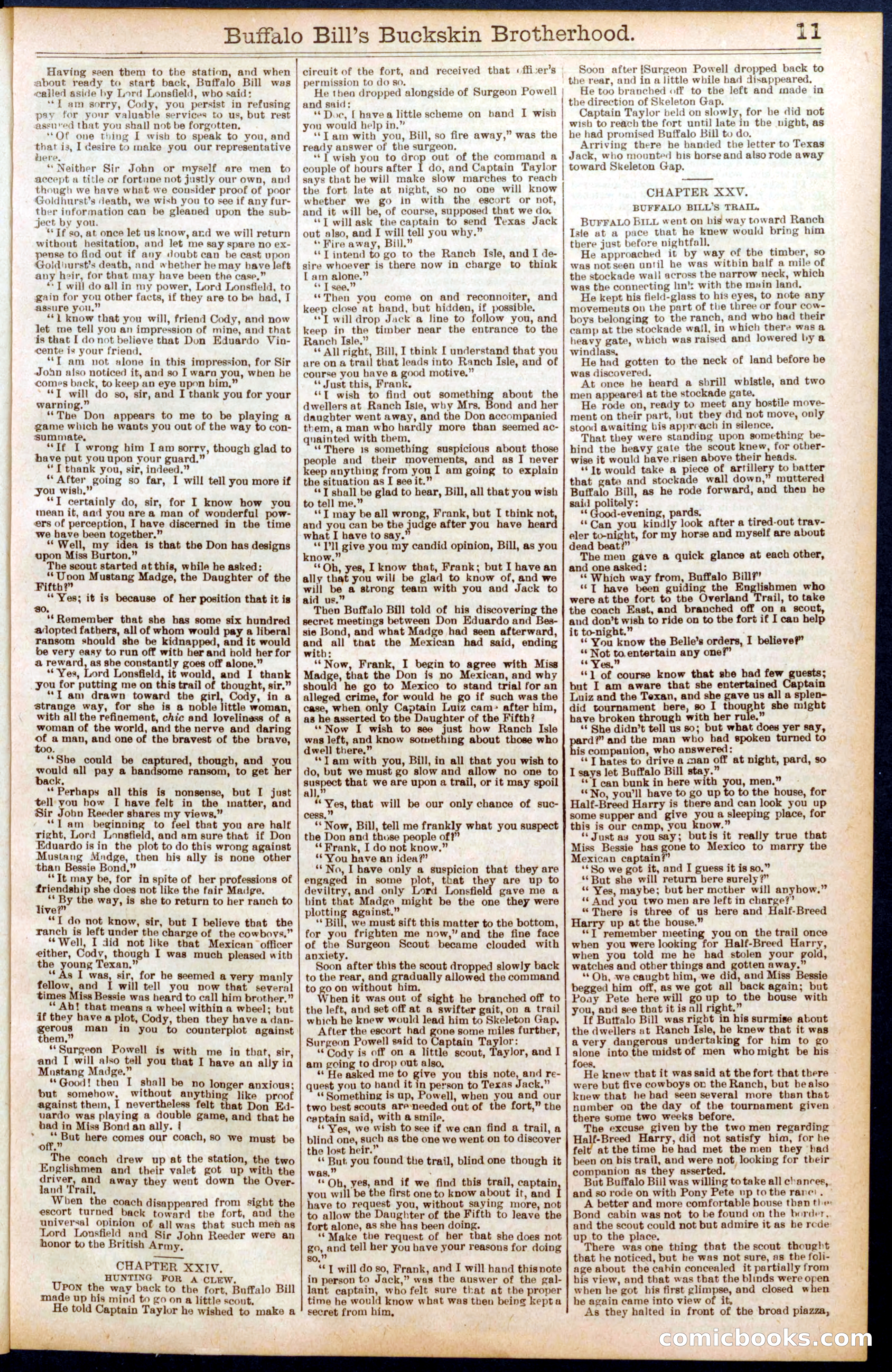 Beadle's Dime Library No. 697 — page 11 of 32