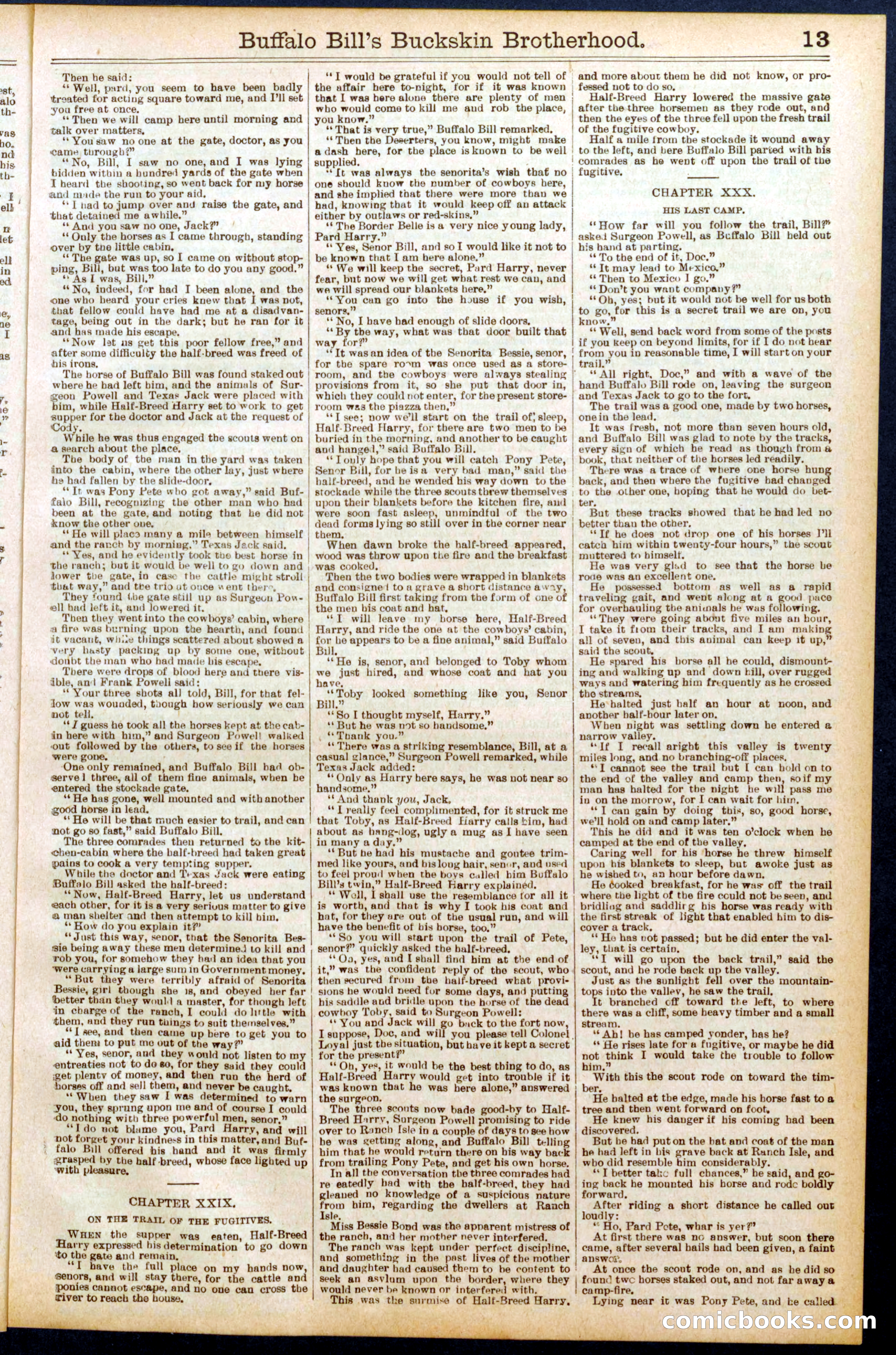 Beadle's Dime Library No. 697 — page 13 of 32