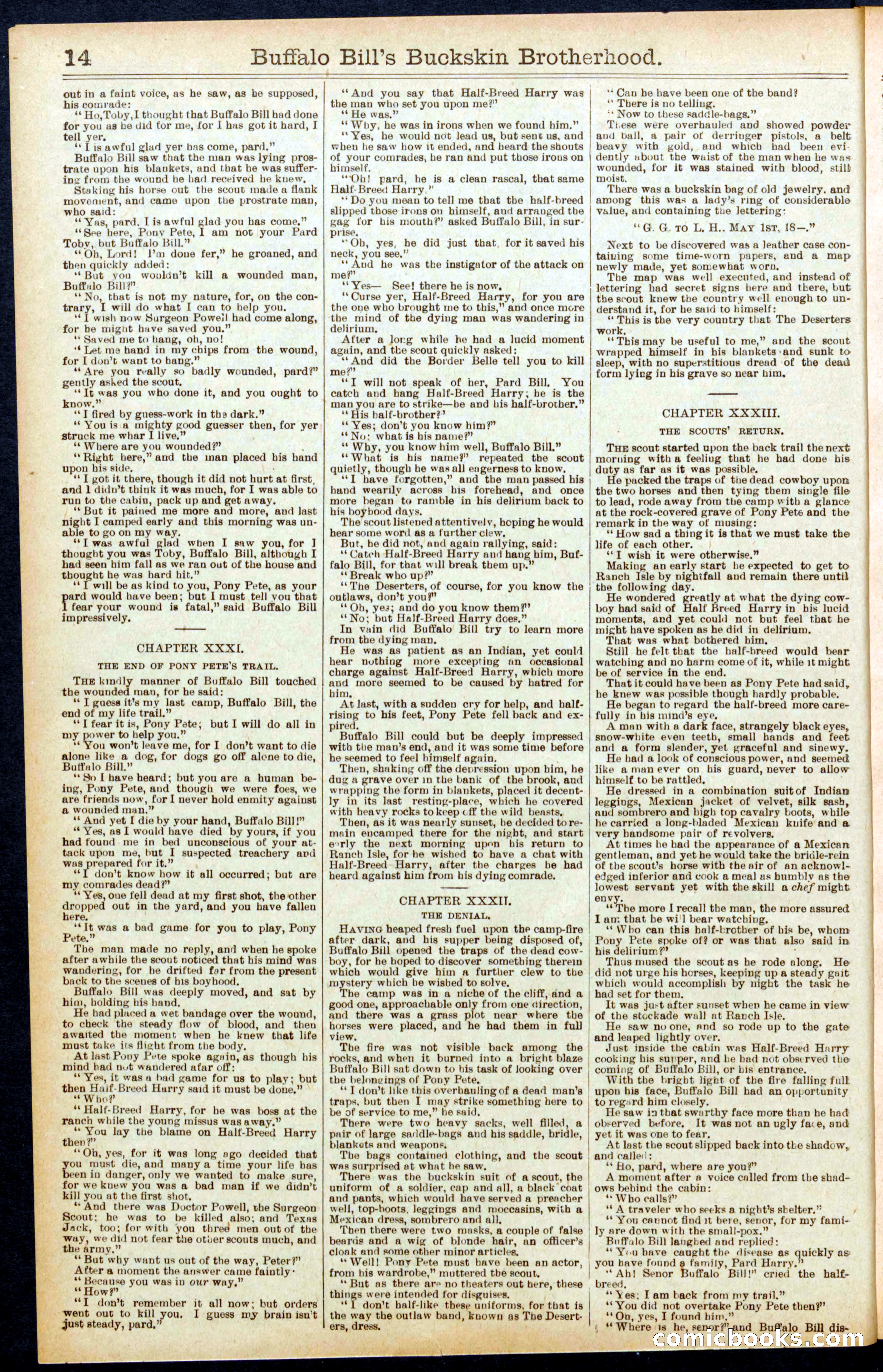 Beadle's Dime Library No. 697 — page 14 of 32