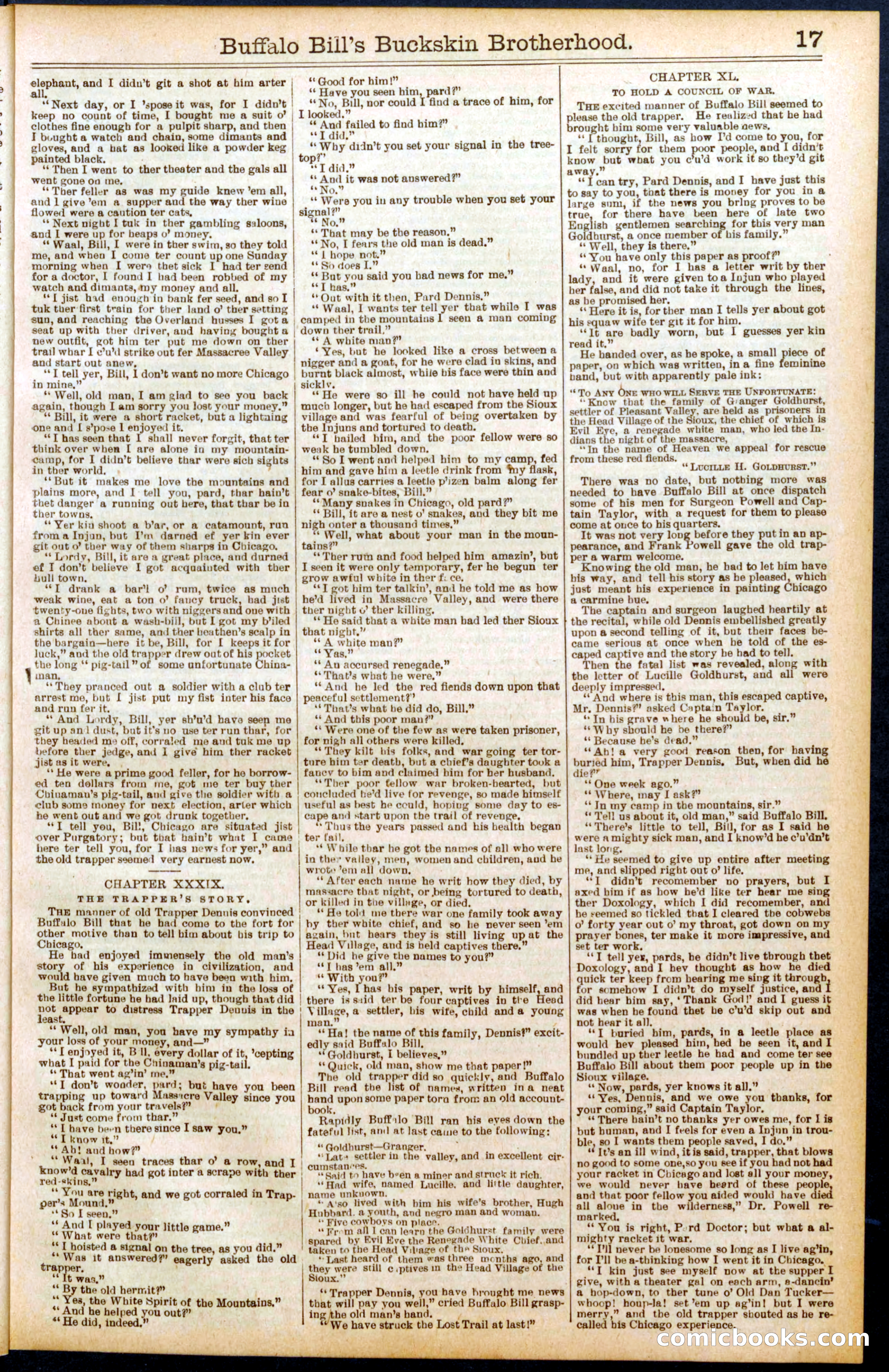 Beadle's Dime Library No. 697 — page 17 of 32