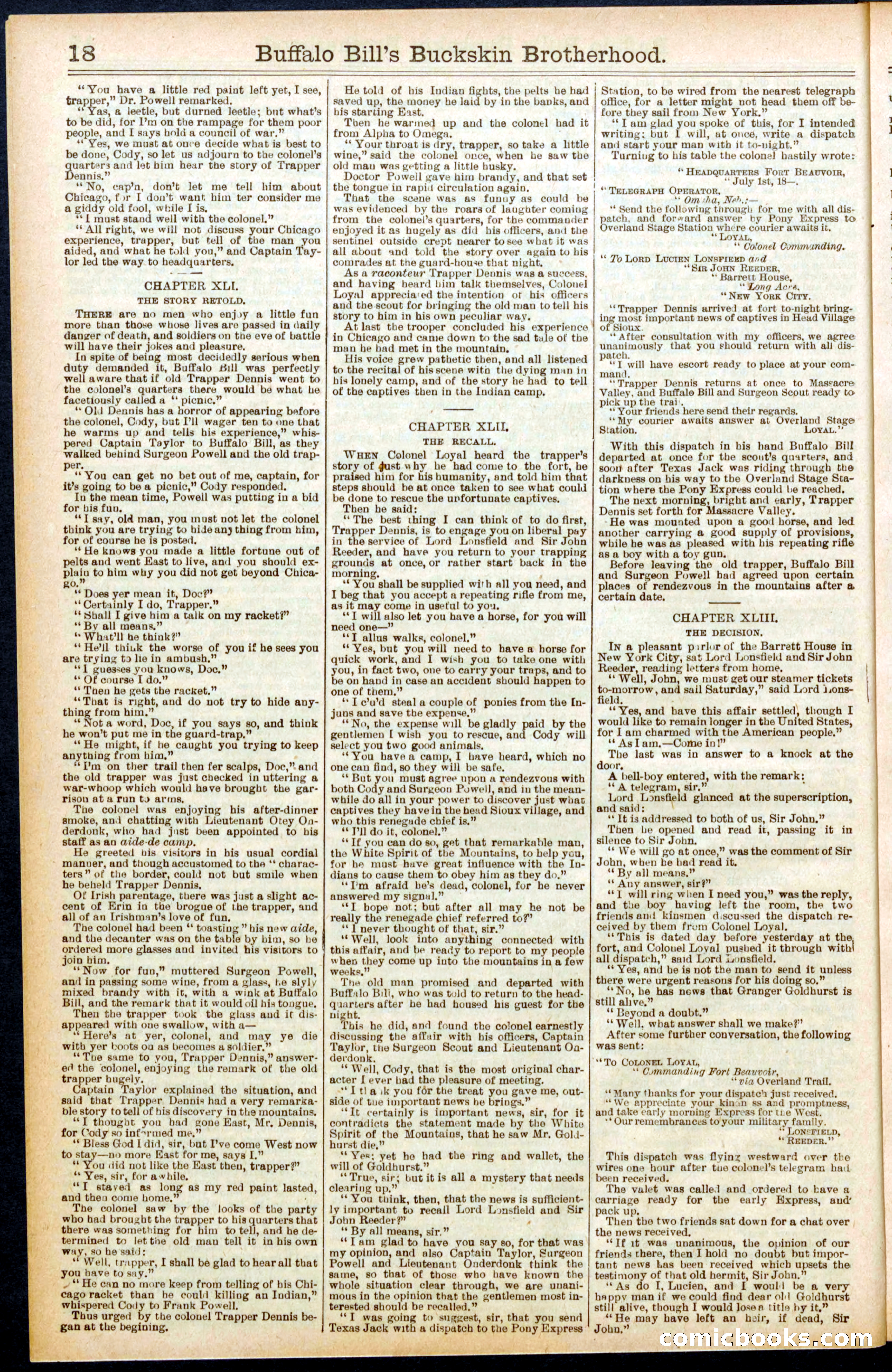 Beadle's Dime Library No. 697 — page 18 of 32