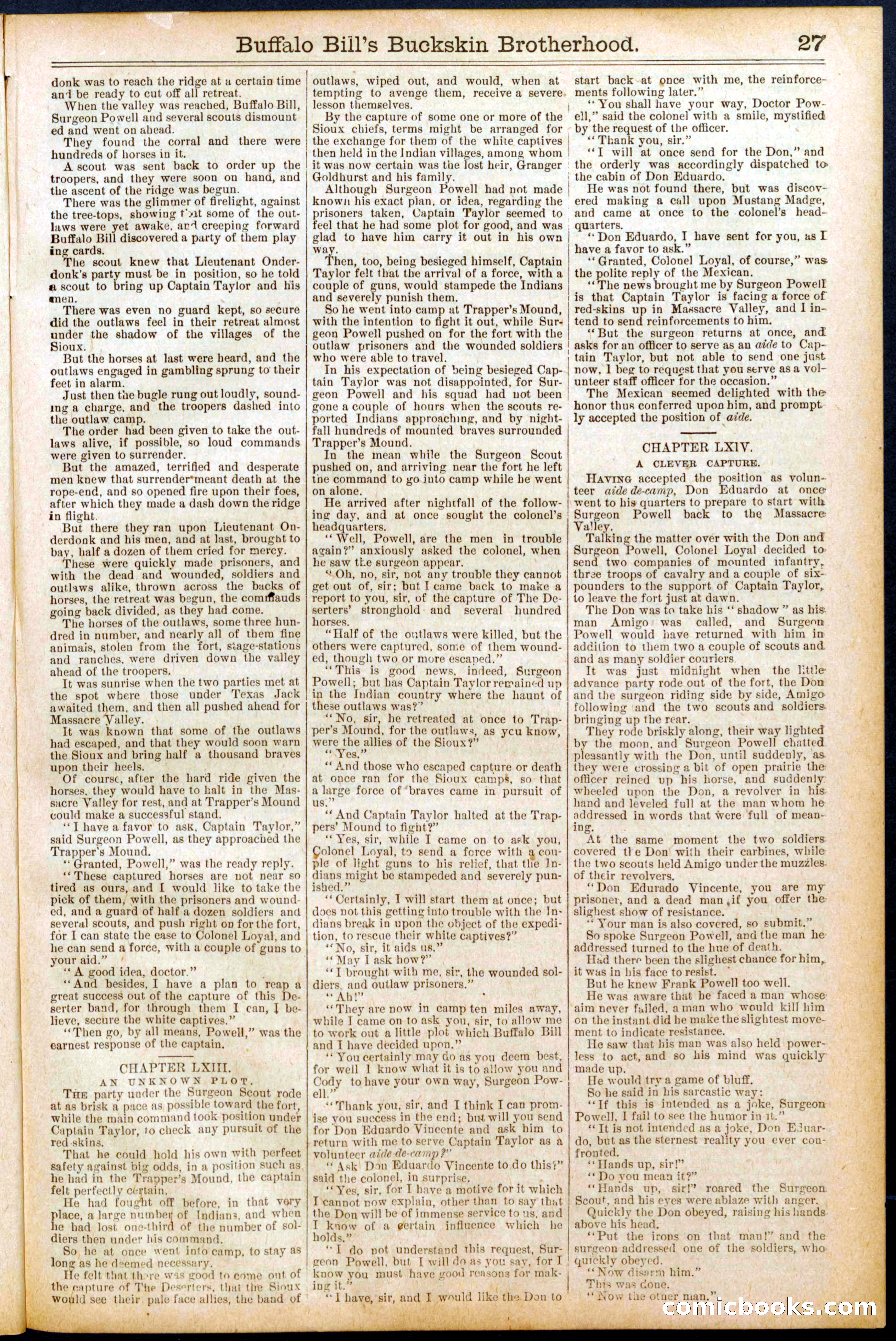 Beadle's Dime Library No. 697 — page 27 of 32