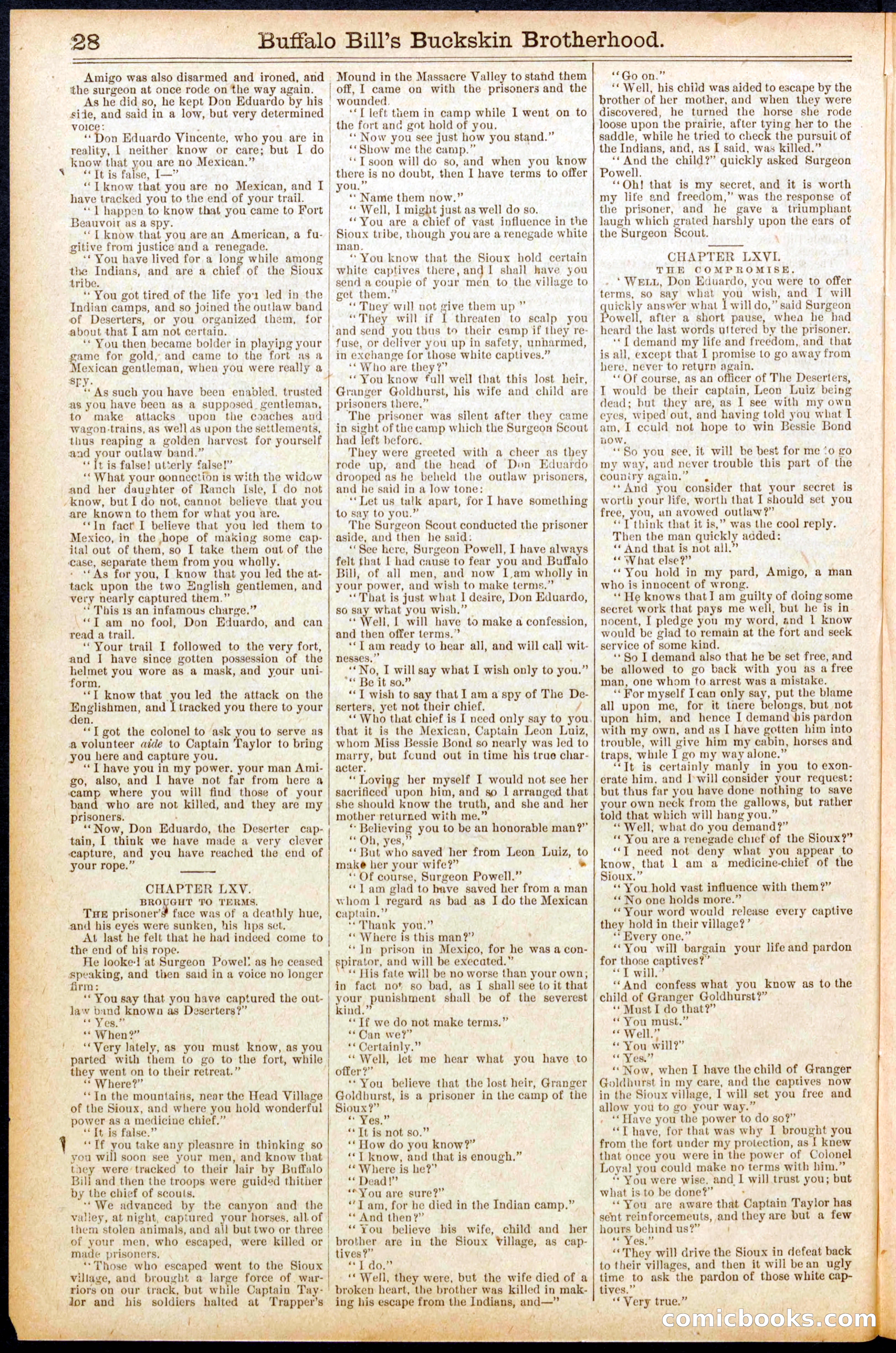 Beadle's Dime Library No. 697 — page 28 of 32