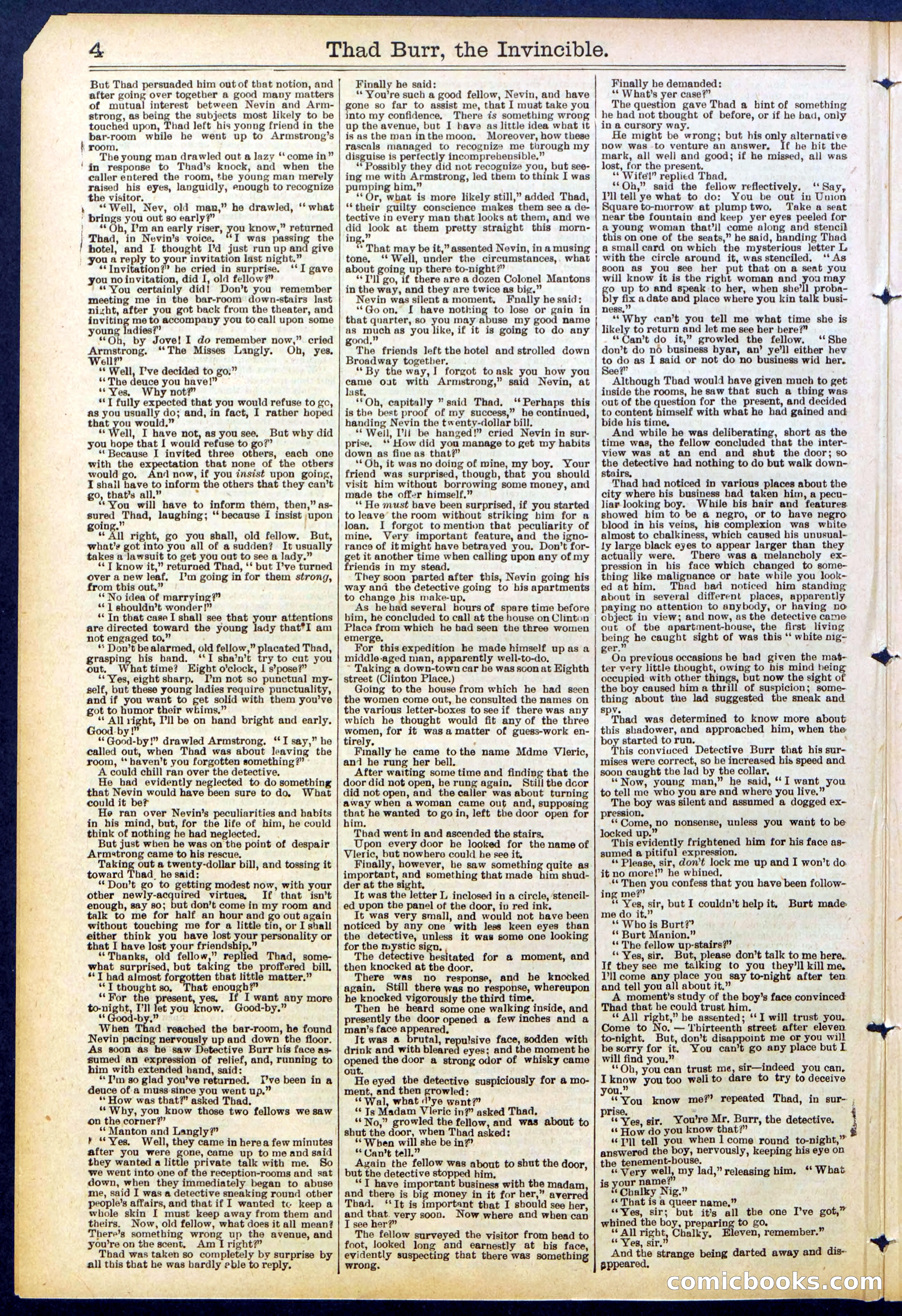 Beadle's Dime Library No. 698 — page 4 of 32