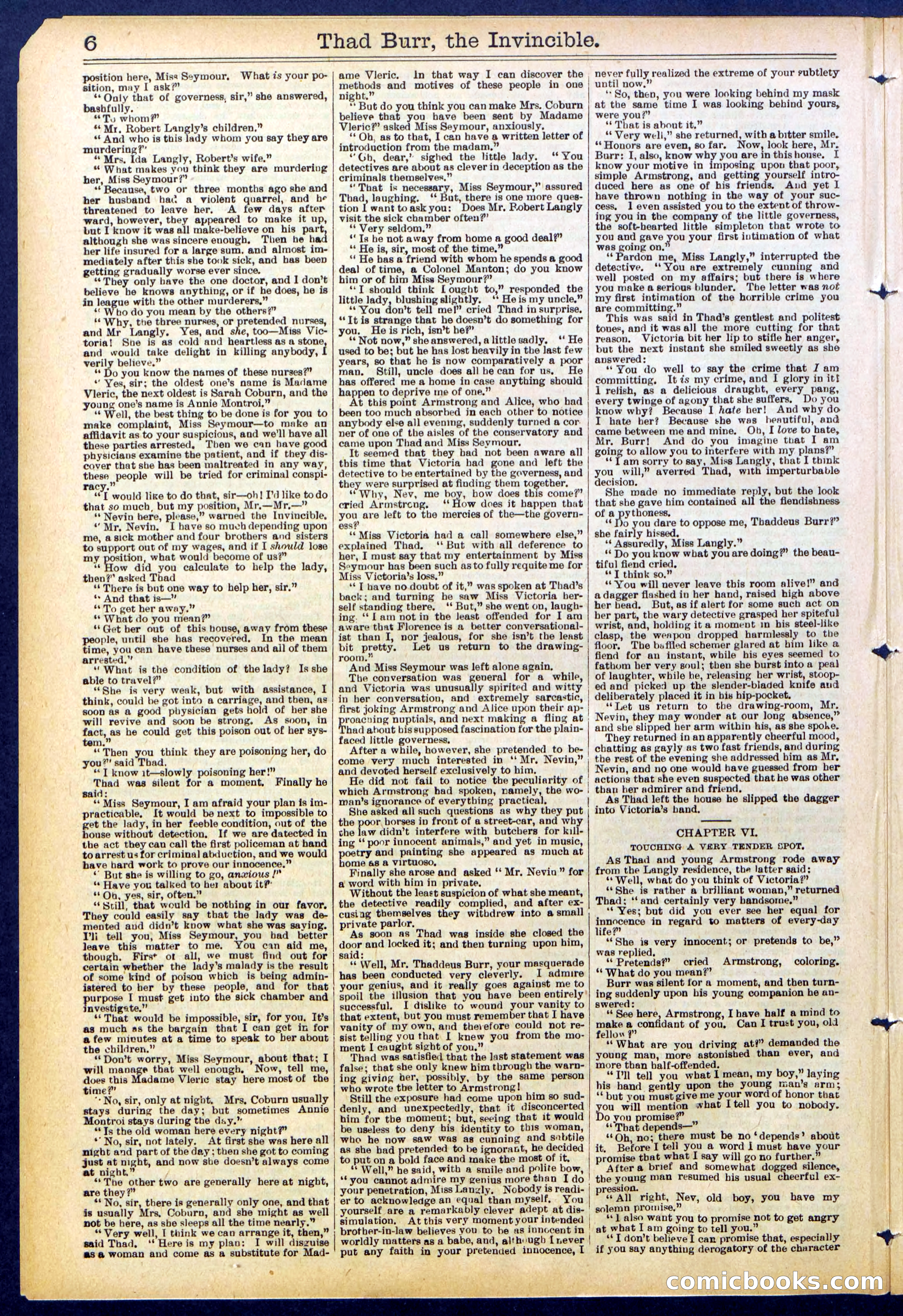 Beadle's Dime Library No. 698 — page 6 of 32