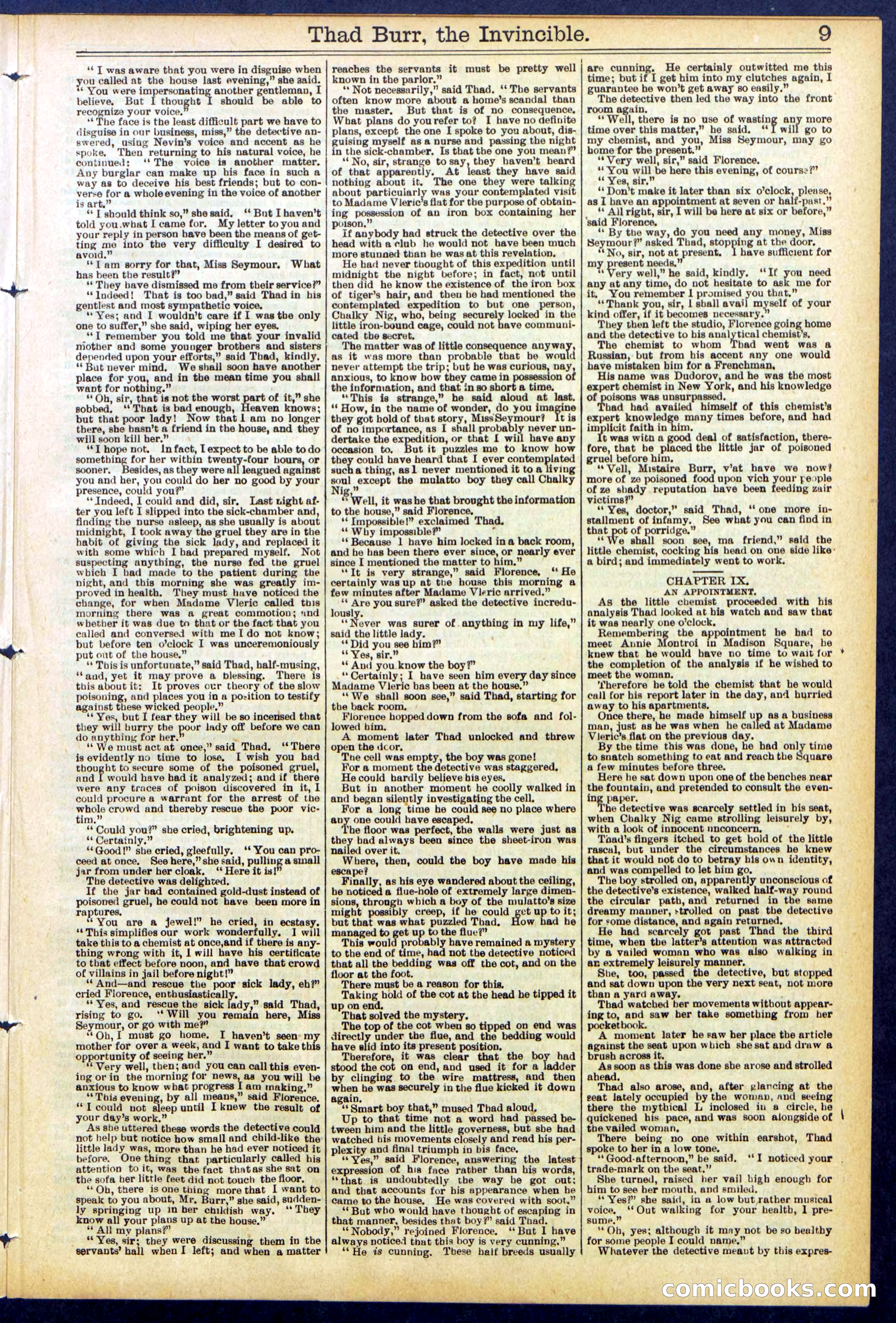 Beadle's Dime Library No. 698 — page 9 of 32