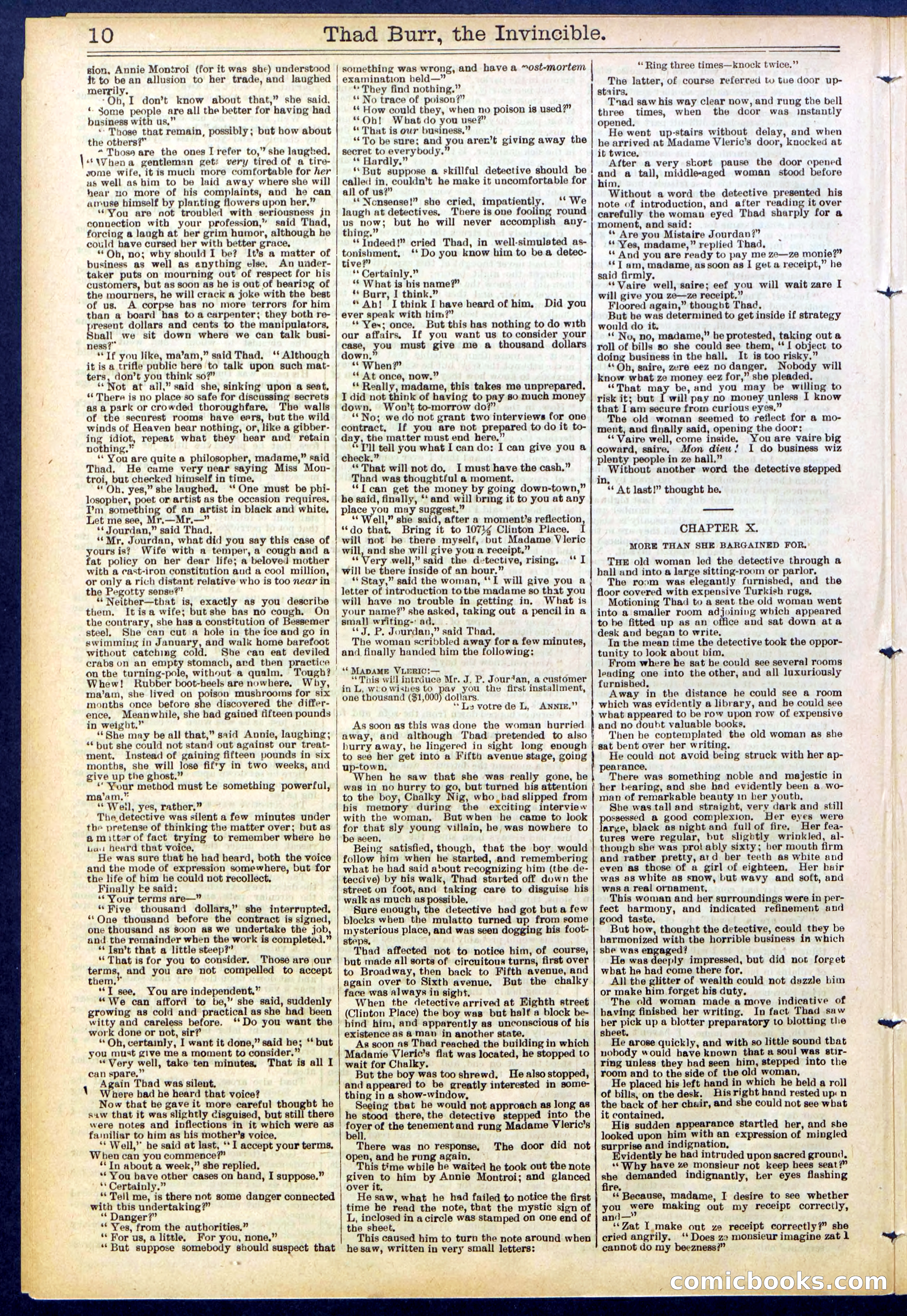 Beadle's Dime Library No. 698 — page 10 of 32