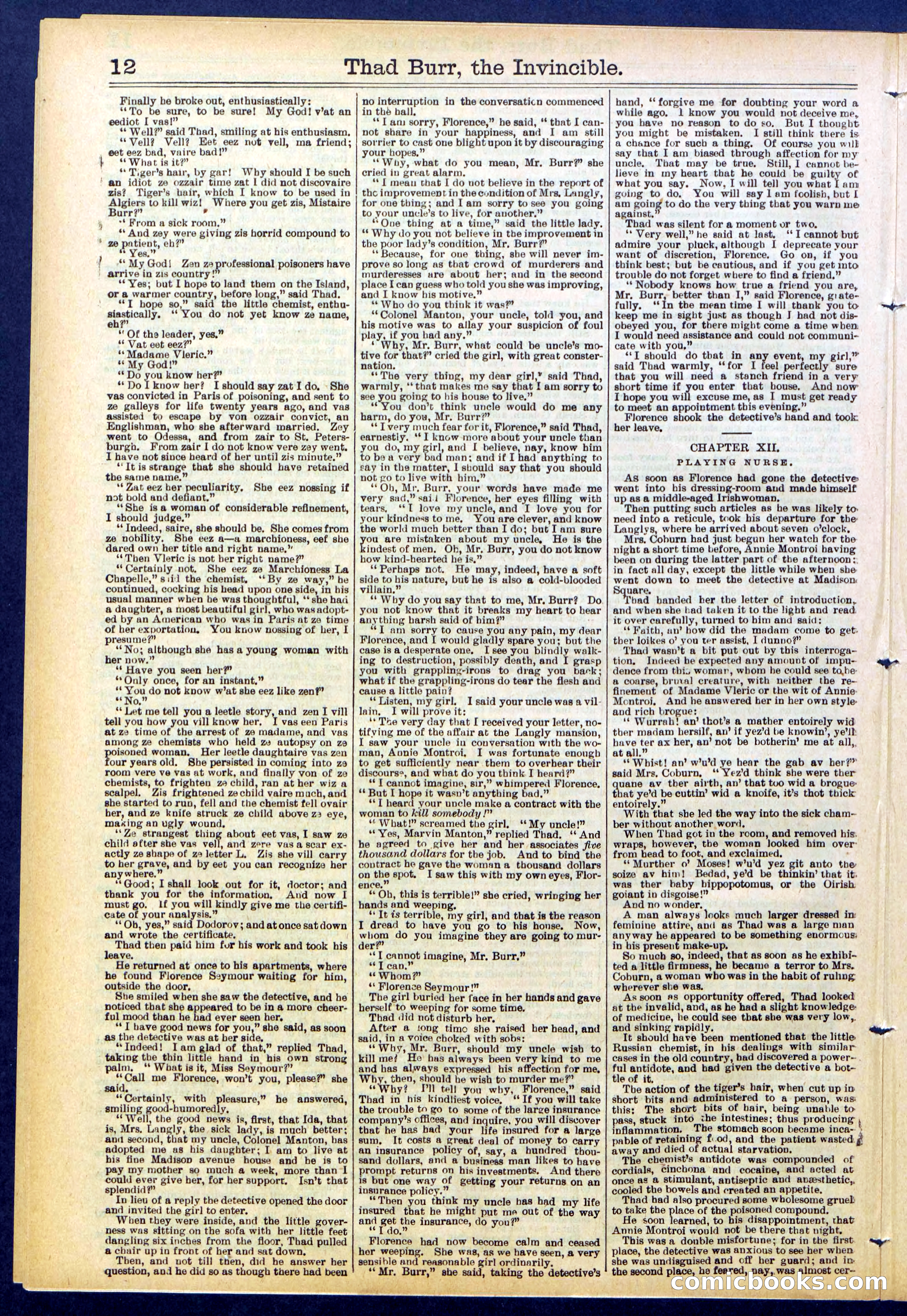 Beadle's Dime Library No. 698 — page 12 of 32