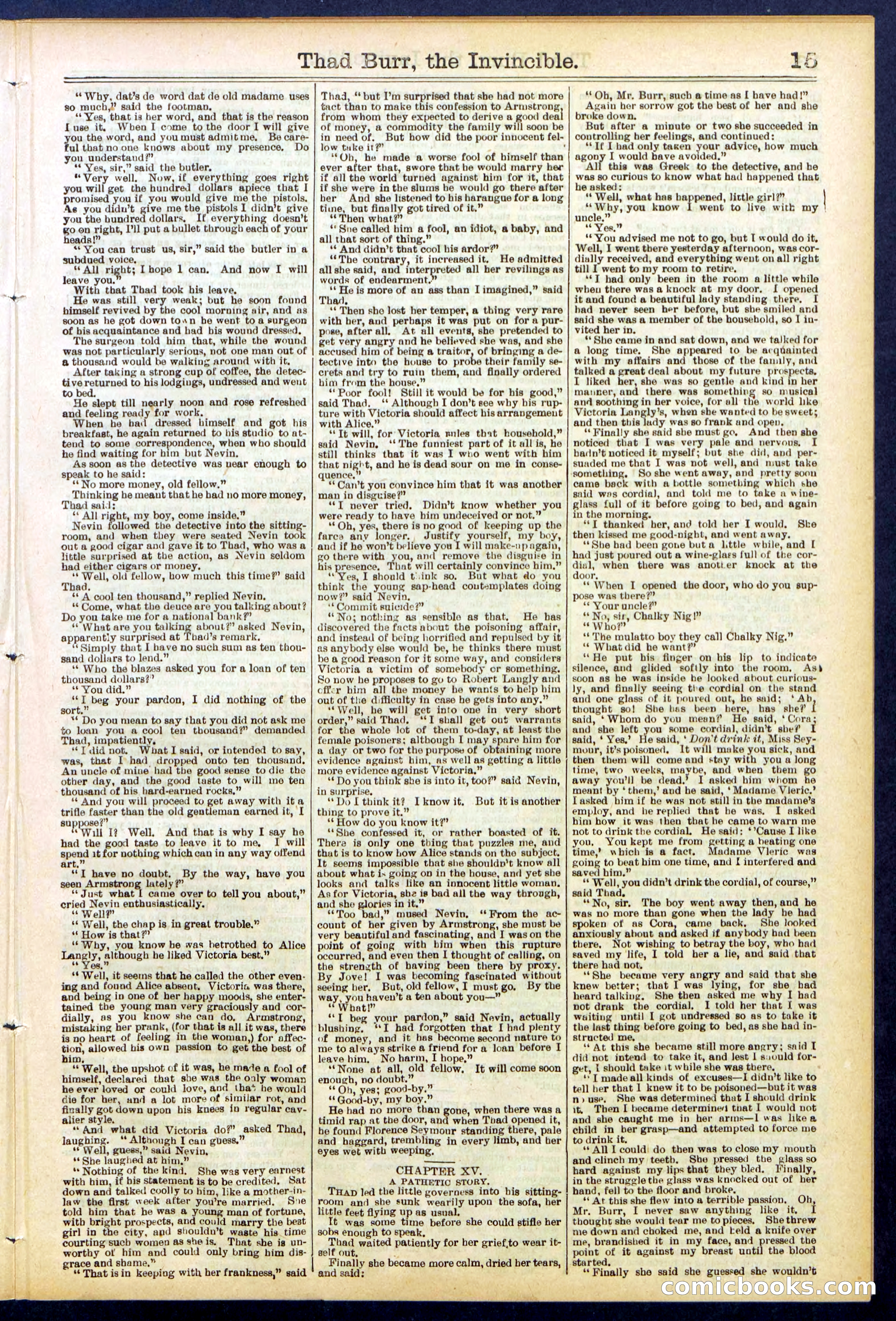 Beadle's Dime Library No. 698 — page 15 of 32