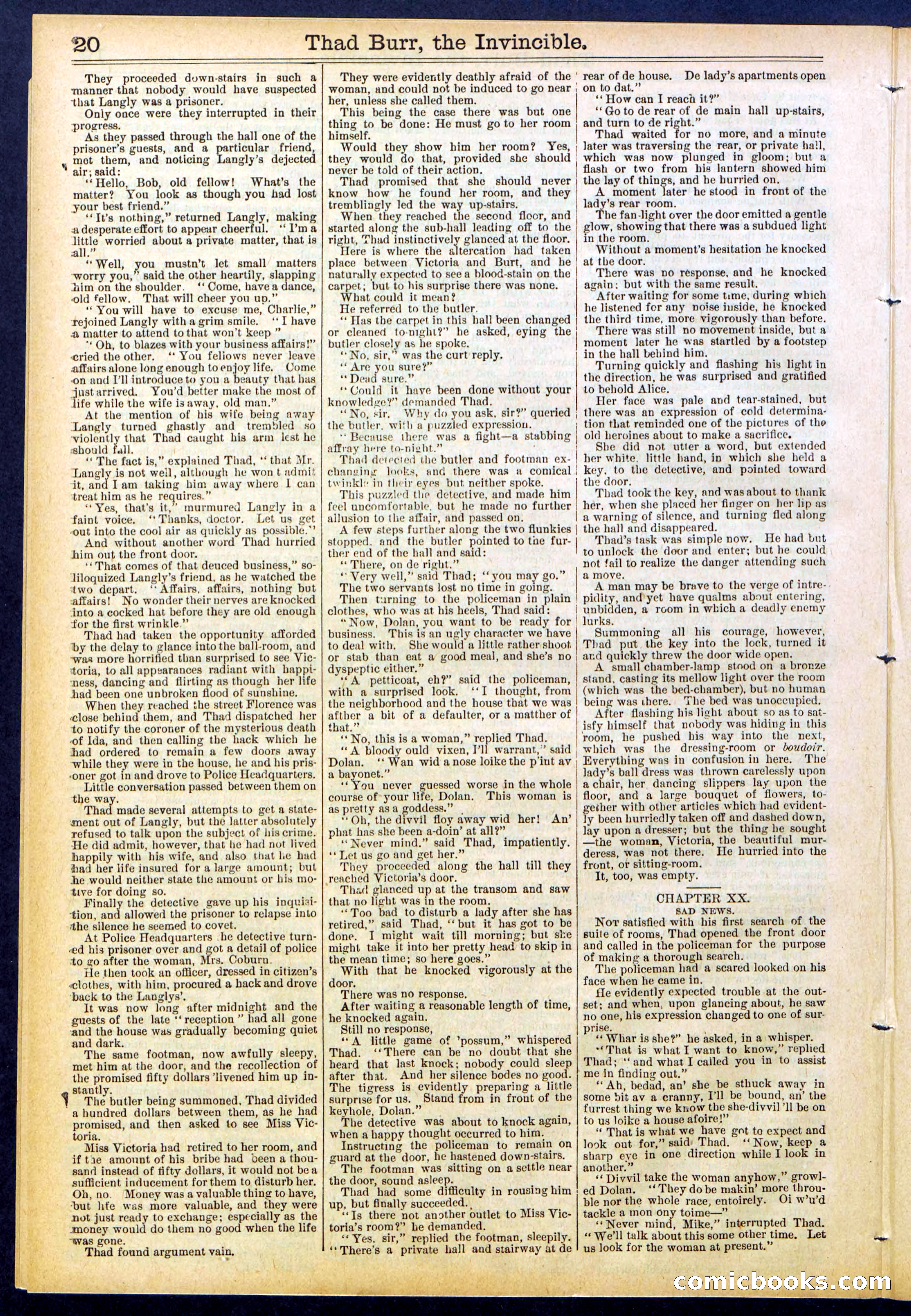Beadle's Dime Library No. 698 — page 20 of 32