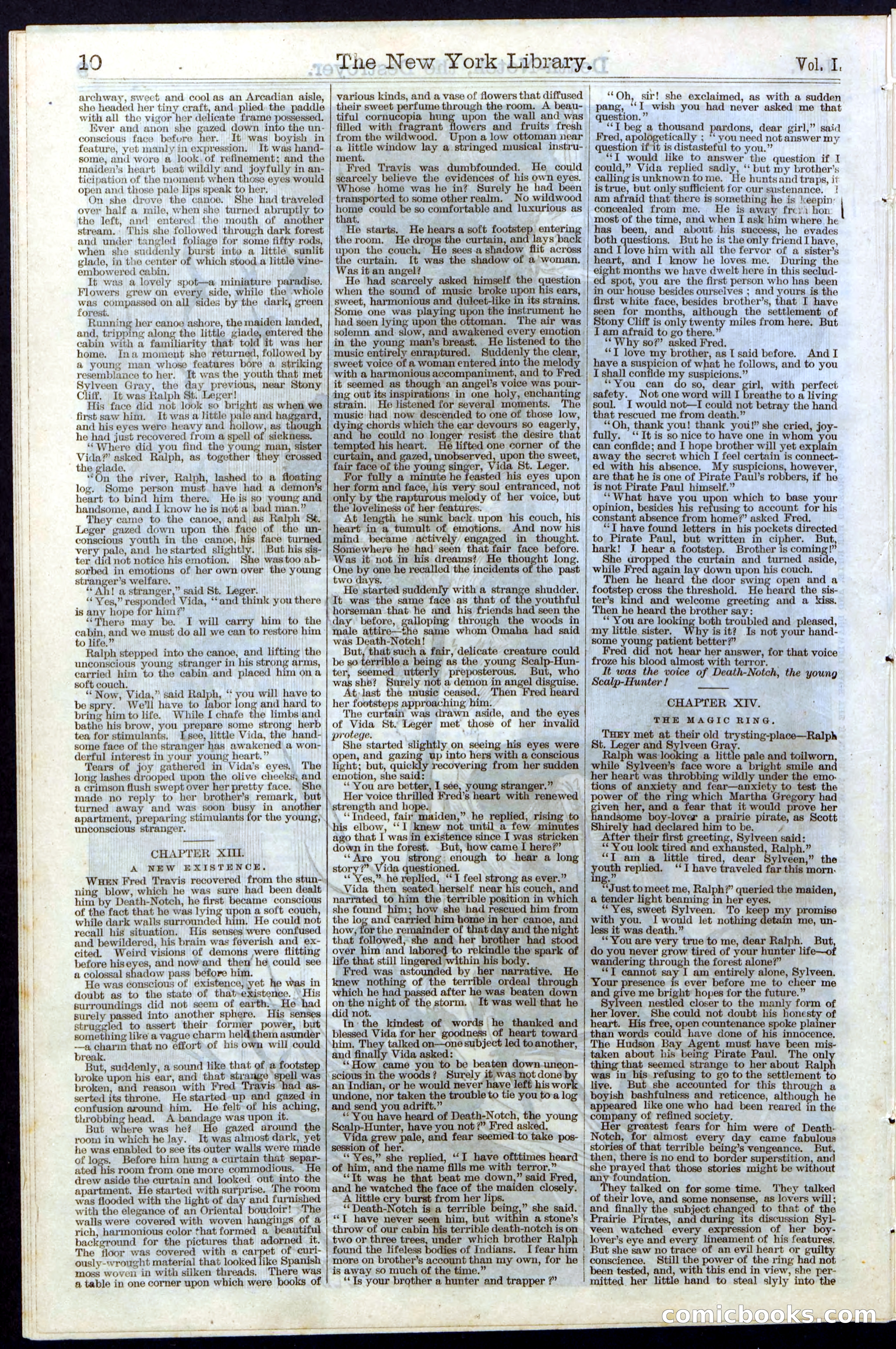Beadle's New York Dime Library No. 7 — page 10 of 28