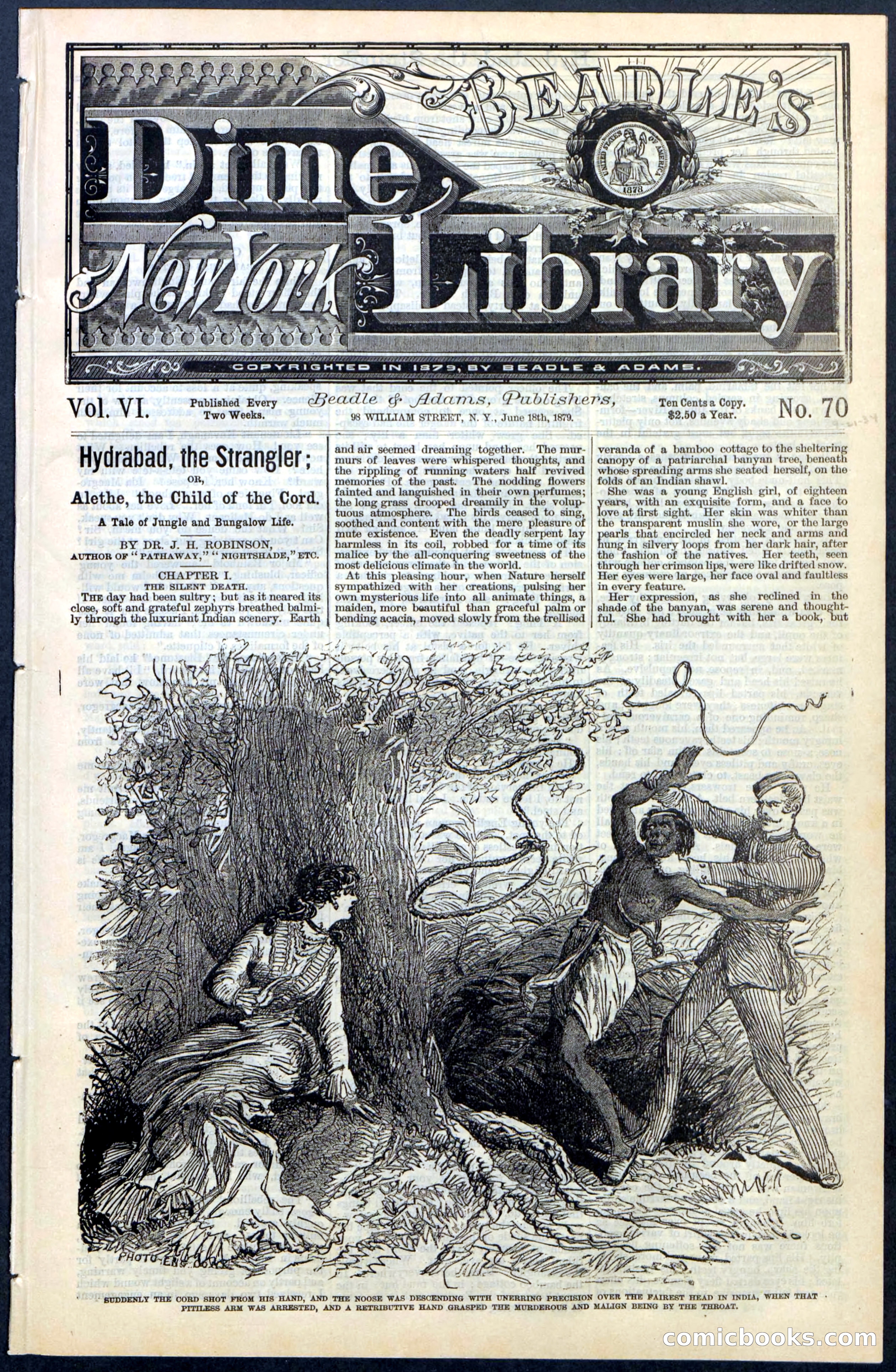 Beadle's New York Dime Library, No. 70 — page 1 of 32