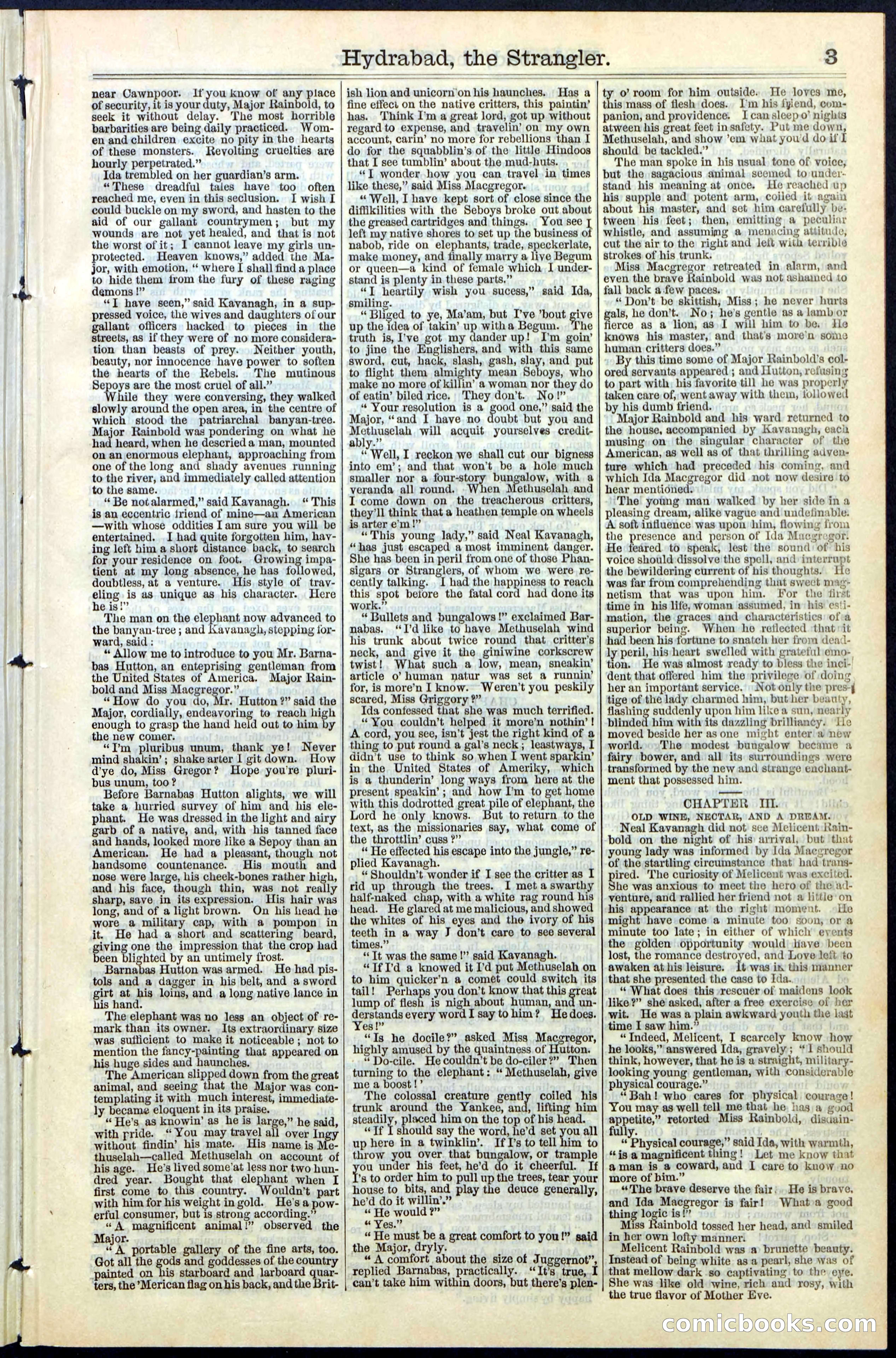 Beadle's New York Dime Library, No. 70 — page 3 of 32