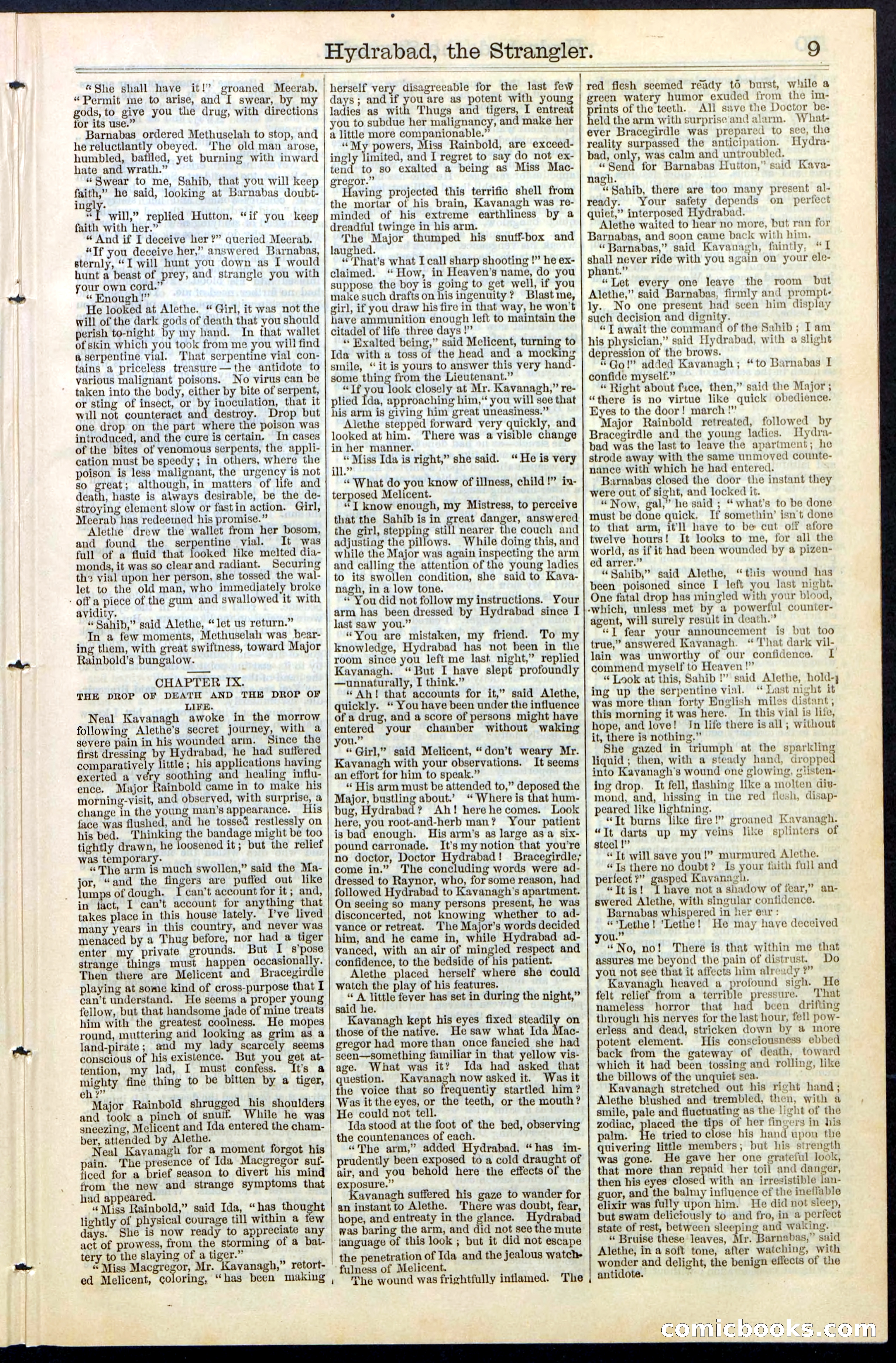 Beadle's New York Dime Library, No. 70 — page 9 of 32