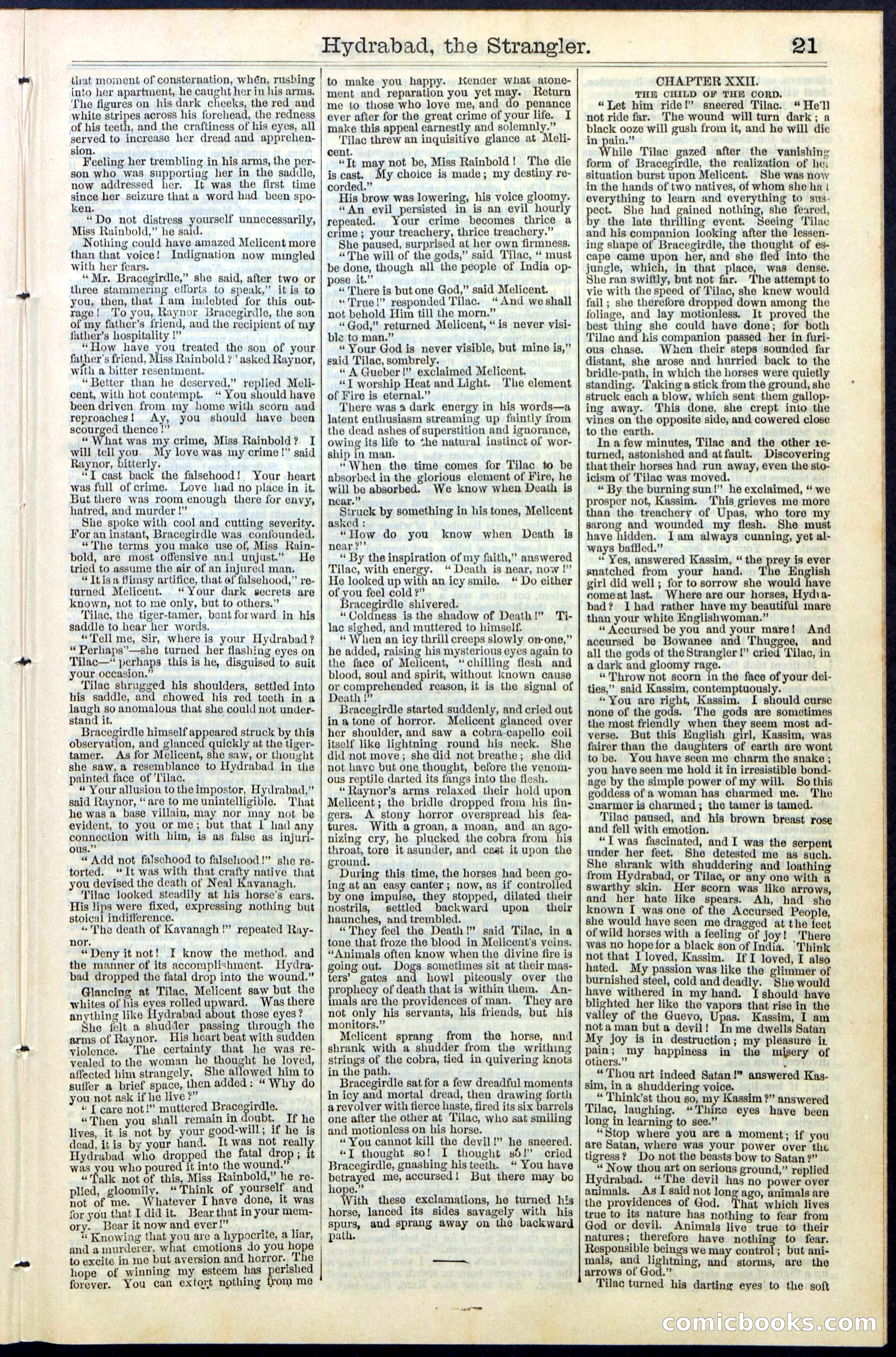 Beadle's New York Dime Library, No. 70 — page 21 of 32