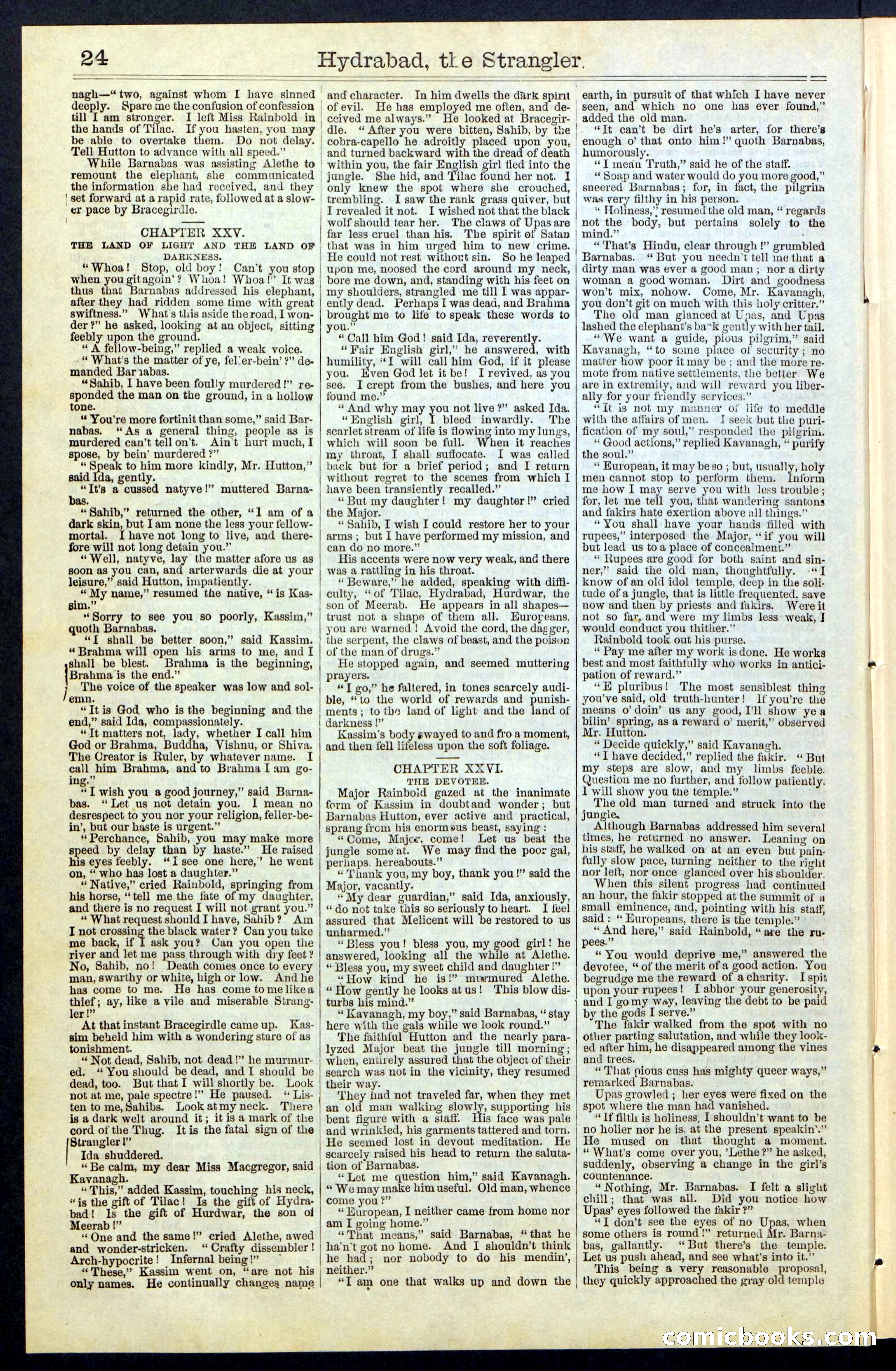 Beadle's New York Dime Library, No. 70 — page 24 of 32