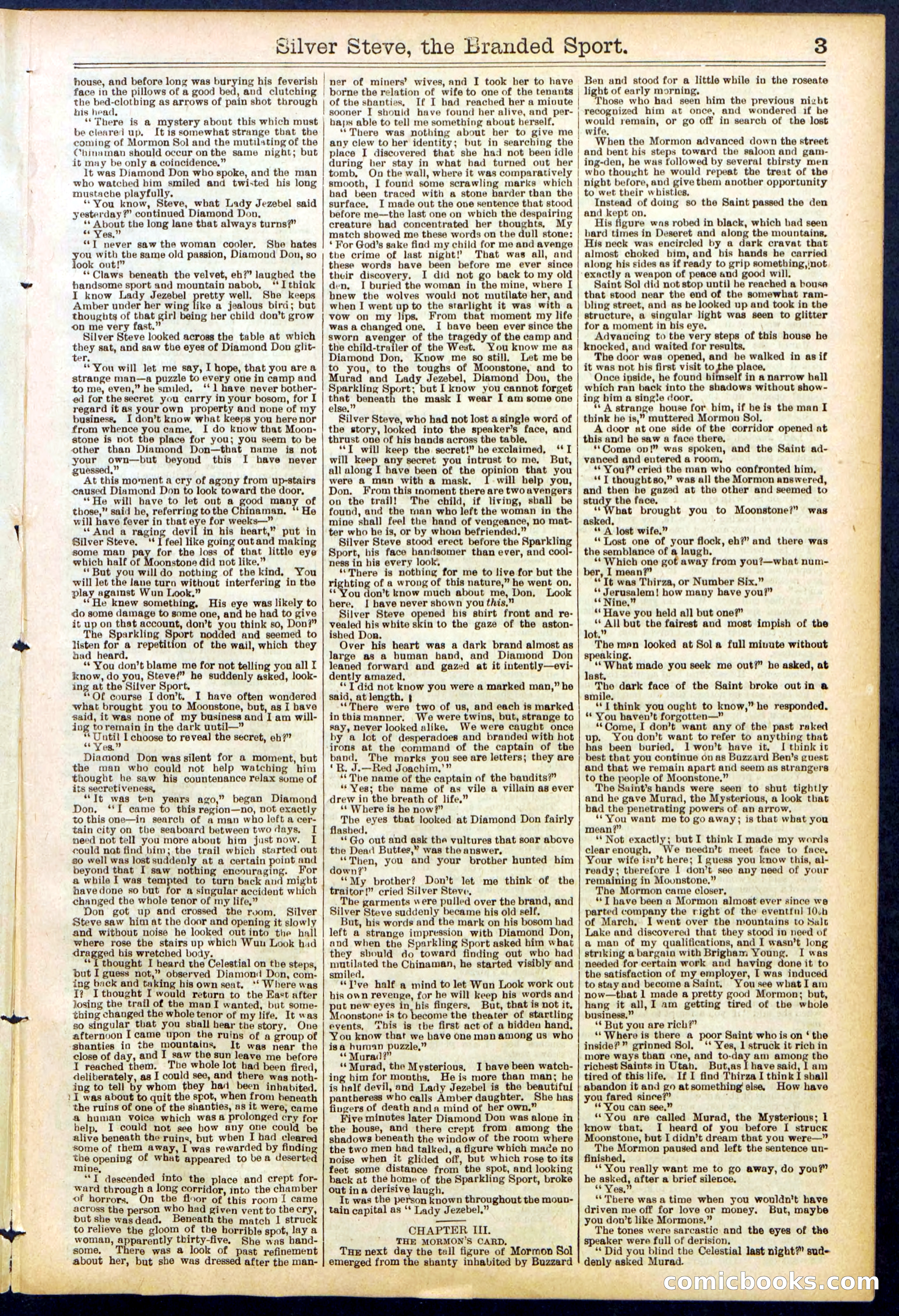 Beadle's New York Dime Library No. 701 — page 3 of 32