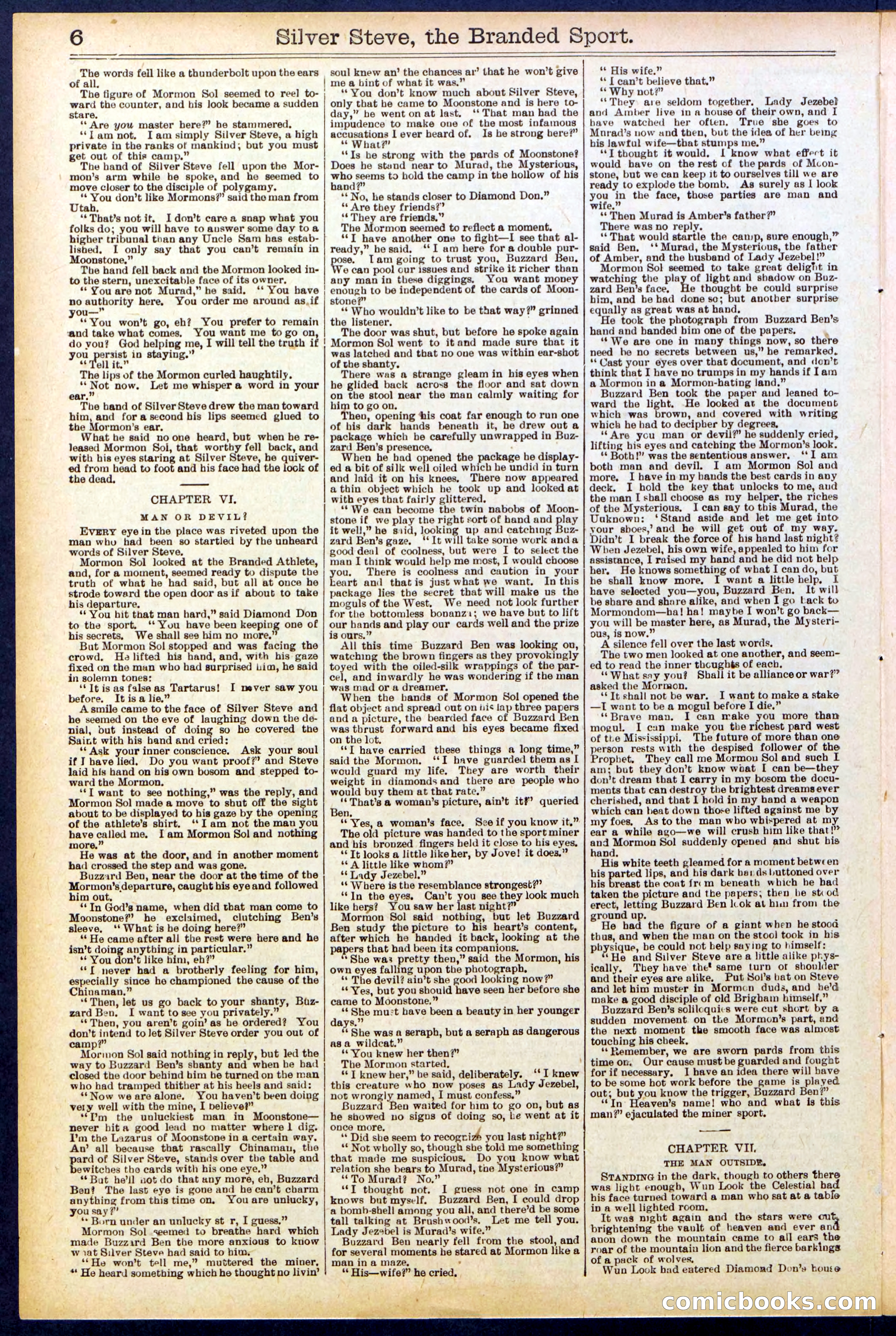 Beadle's New York Dime Library No. 701 — page 6 of 32