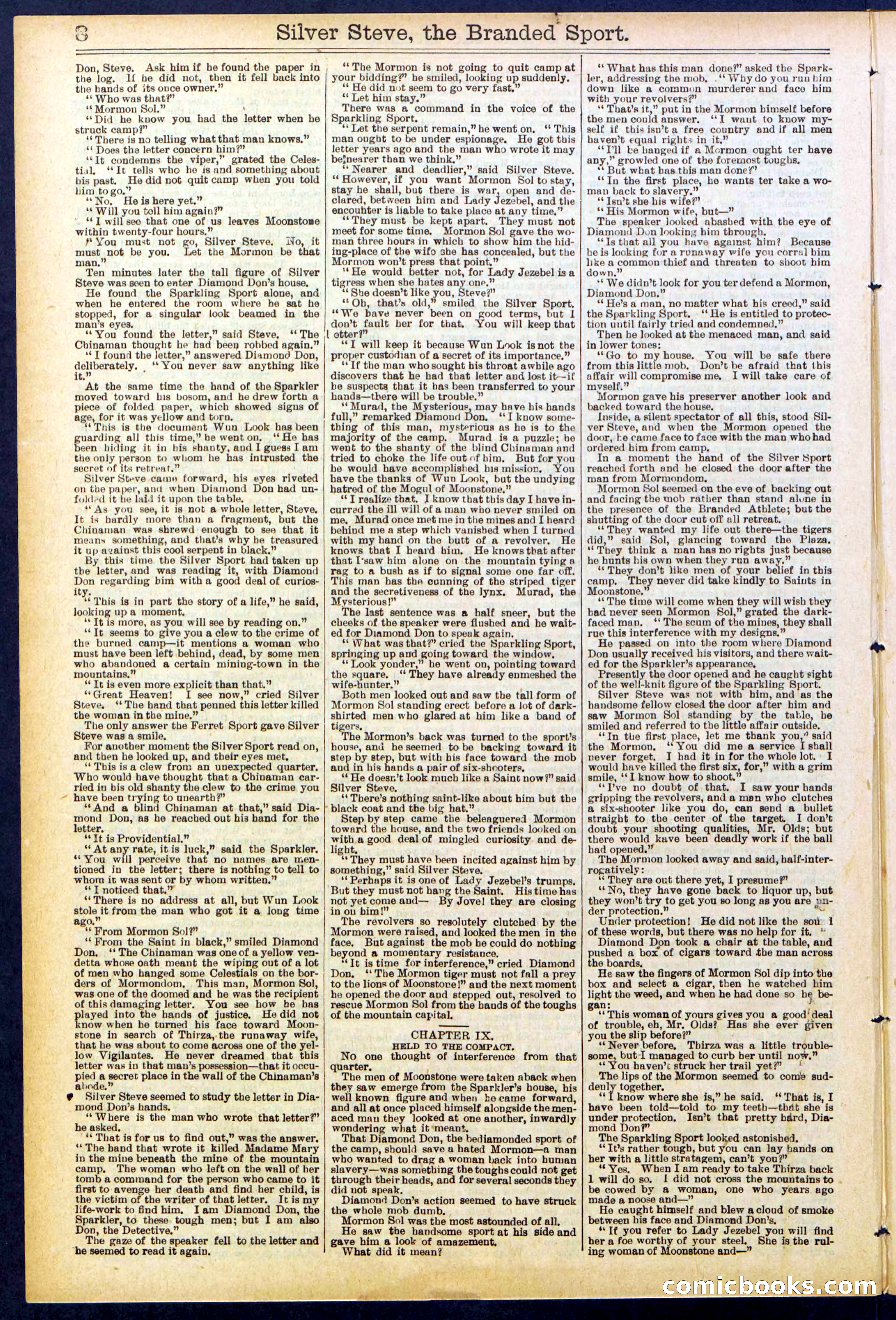Beadle's New York Dime Library No. 701 — page 8 of 32